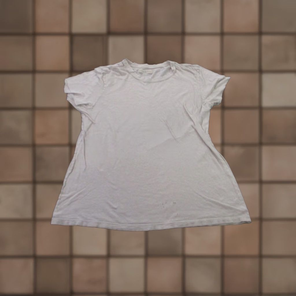 Imogene + Willie Imogene + Willie Shirt Women L White Distressed Casual Classic Lightweight Stretch Size L / US 10 / IT 46 - 1 Thumbnail