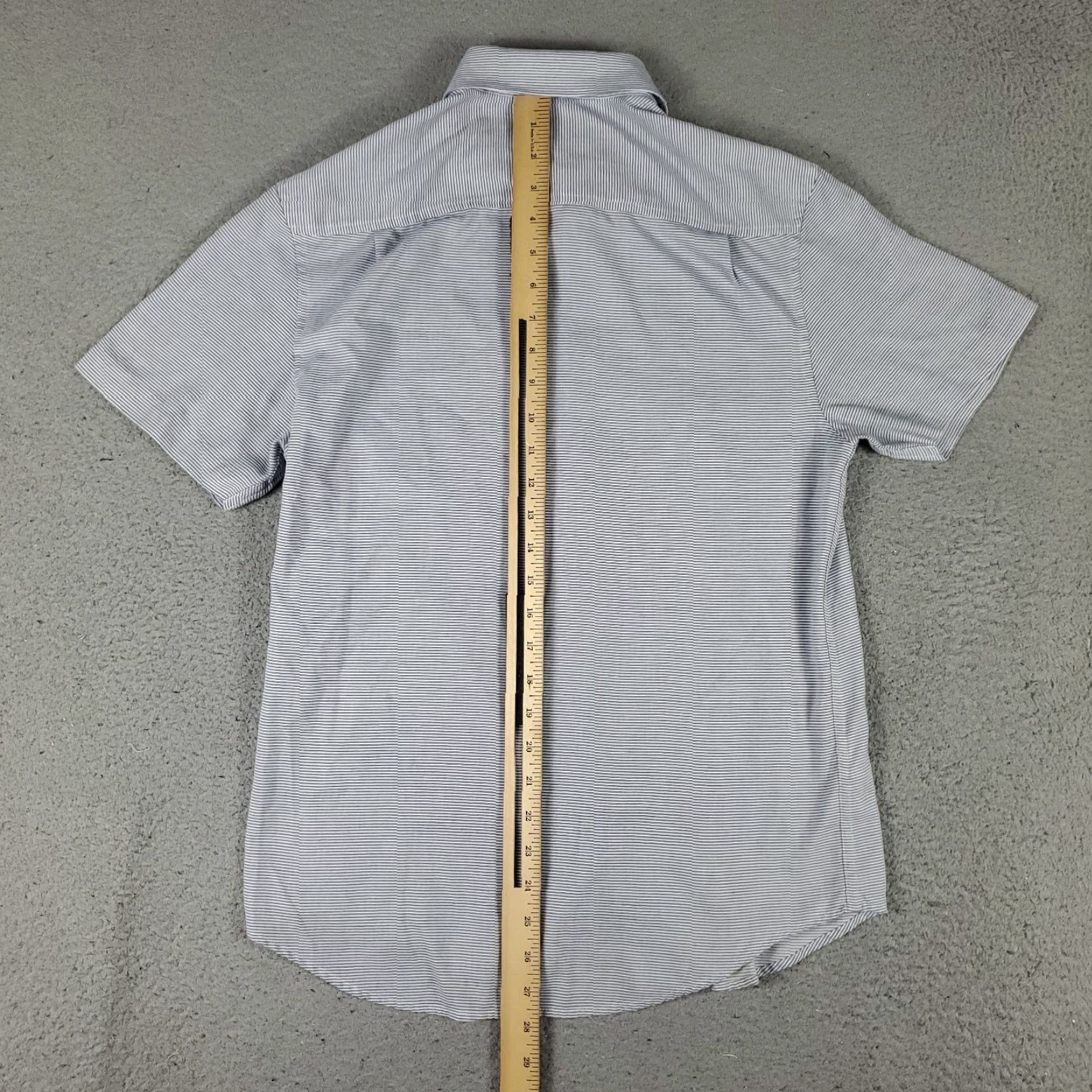 Original Penguin VINTAGE Original Penguin Men's Button-Up Shirt Short Sleeve Blue Striped Casual Office Officewear Small Size US S / EU 44-46 / 1 - 4 Thumbnail