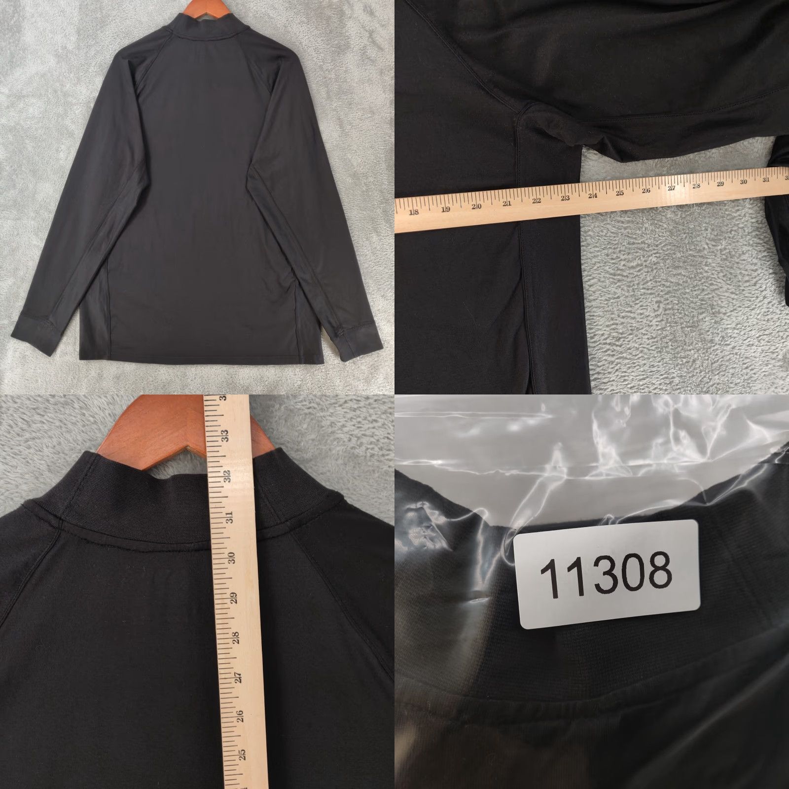 Vintage Zero Restriction Tour Series Shirt Men's XL Black Long Sleeve Mock Neck Golf Size US XL / EU 56 / 4 - 8 Thumbnail