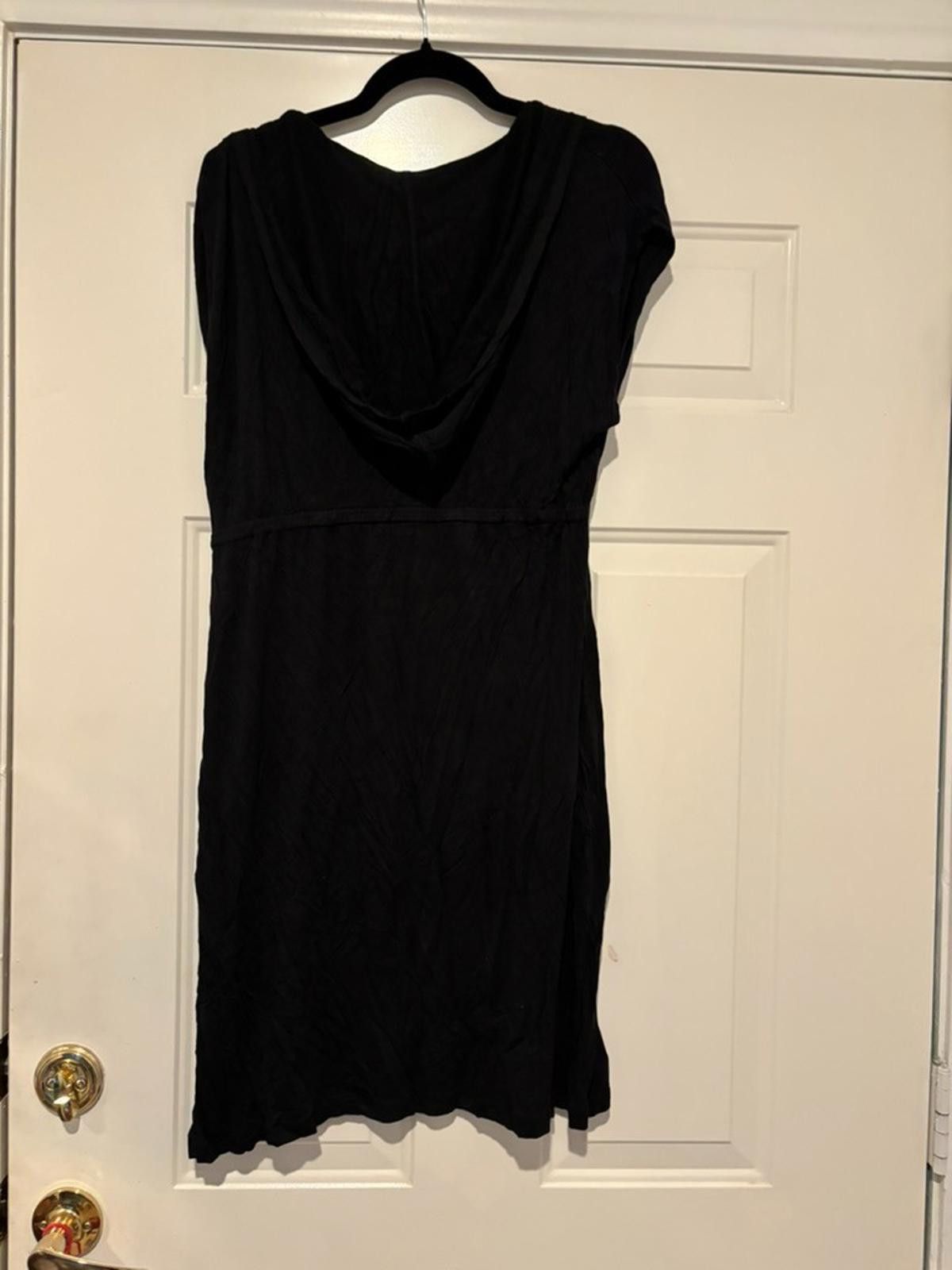 Nicole Miller Womens Nicole Miller sz M black hooded dress #421 Size M / US 6-8 / IT 42-44 - 2 Thumbnail