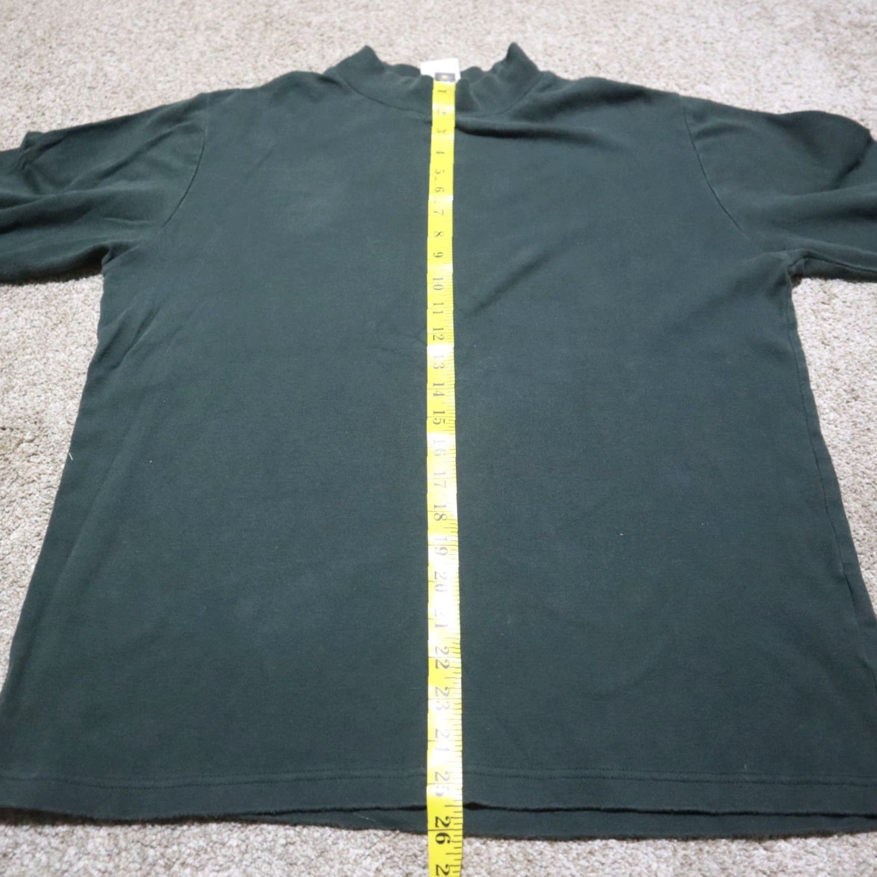 Vintage Woolrich Striped Mock Neck Sweater 100% Cotton Women's Size L Green Size L / US 10 / IT 46 - 6 Thumbnail