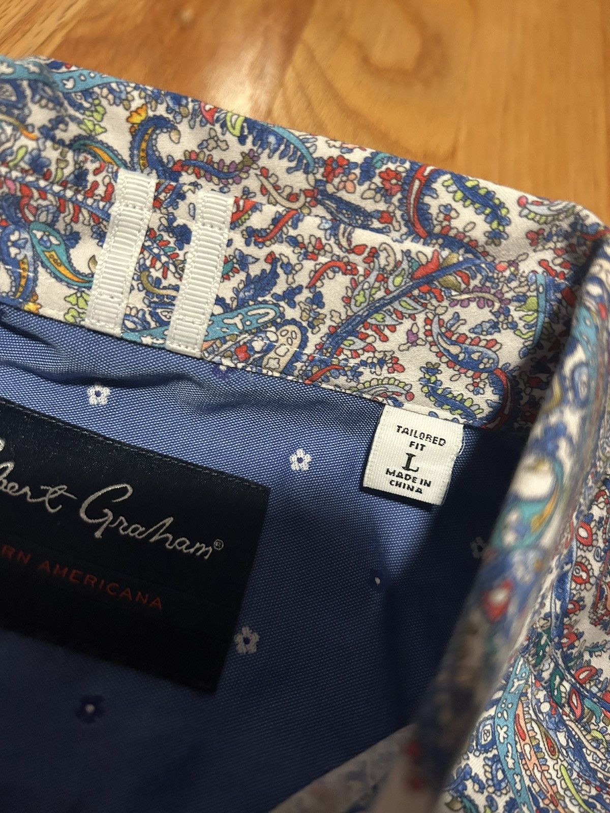 Robert Graham Robert Graham Patterned Collared Shirt Rare Size US L / EU 52-54 / 3 - 4 Thumbnail