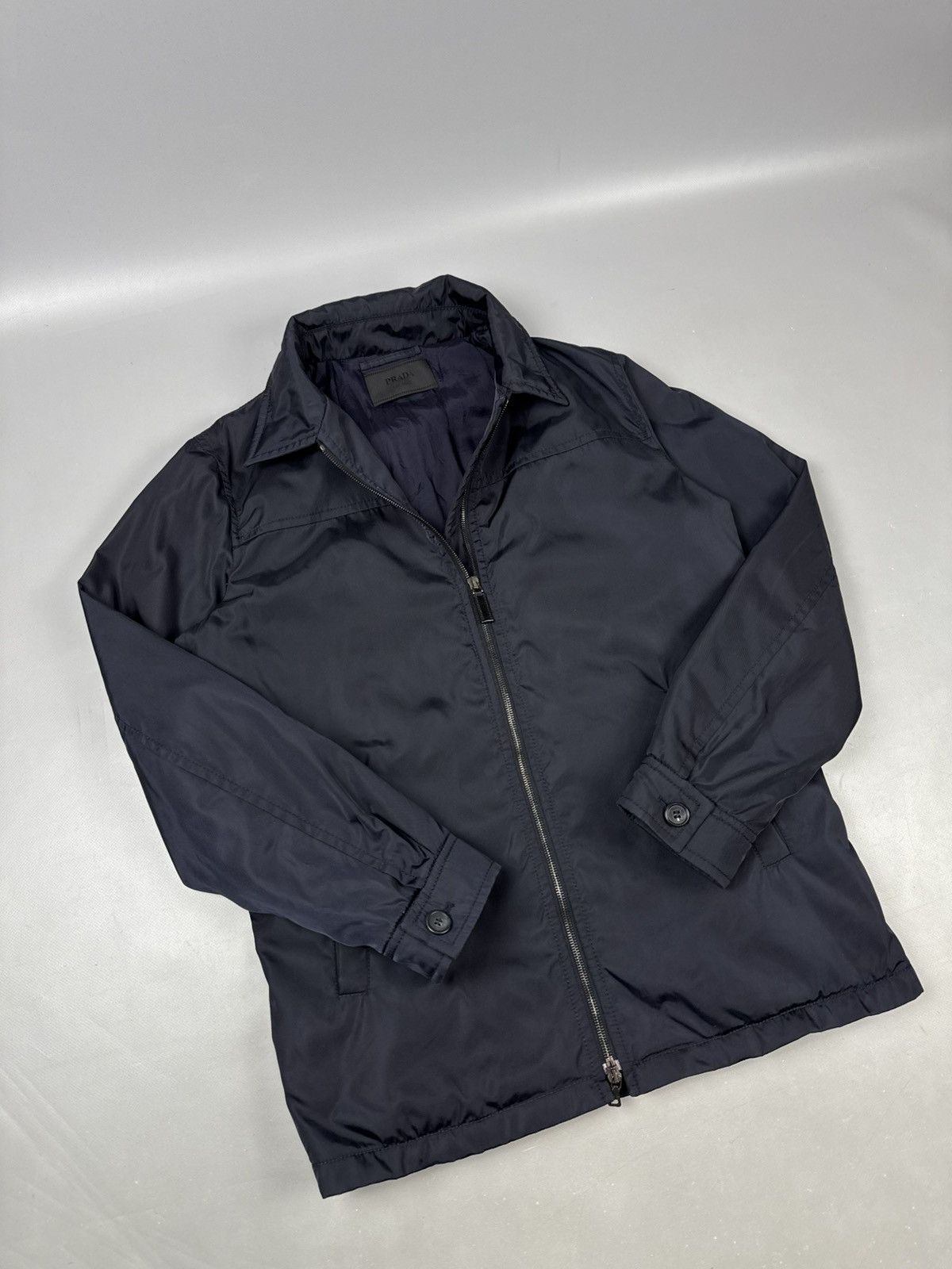 Prada Prada bomber Quilted Zip Jacket in Navy size M Size US M / EU 48-50 / 2 - 2 Thumbnail