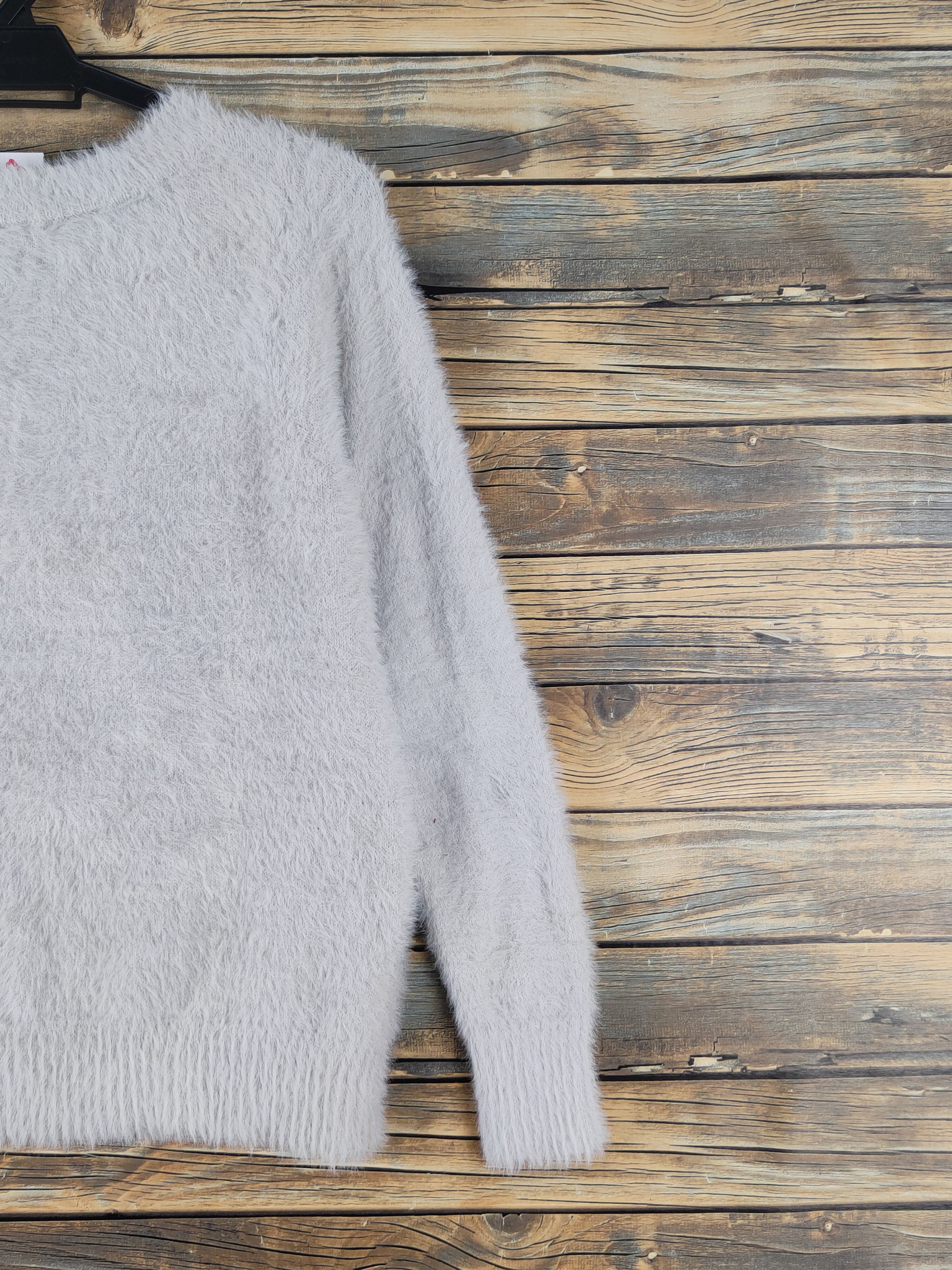 Japanese Brand Candy Holic Gray Shag Shaggy Fur Mohair Knitwear #W1632 Size M / US 6-8 / IT 42-44 - 9 Thumbnail