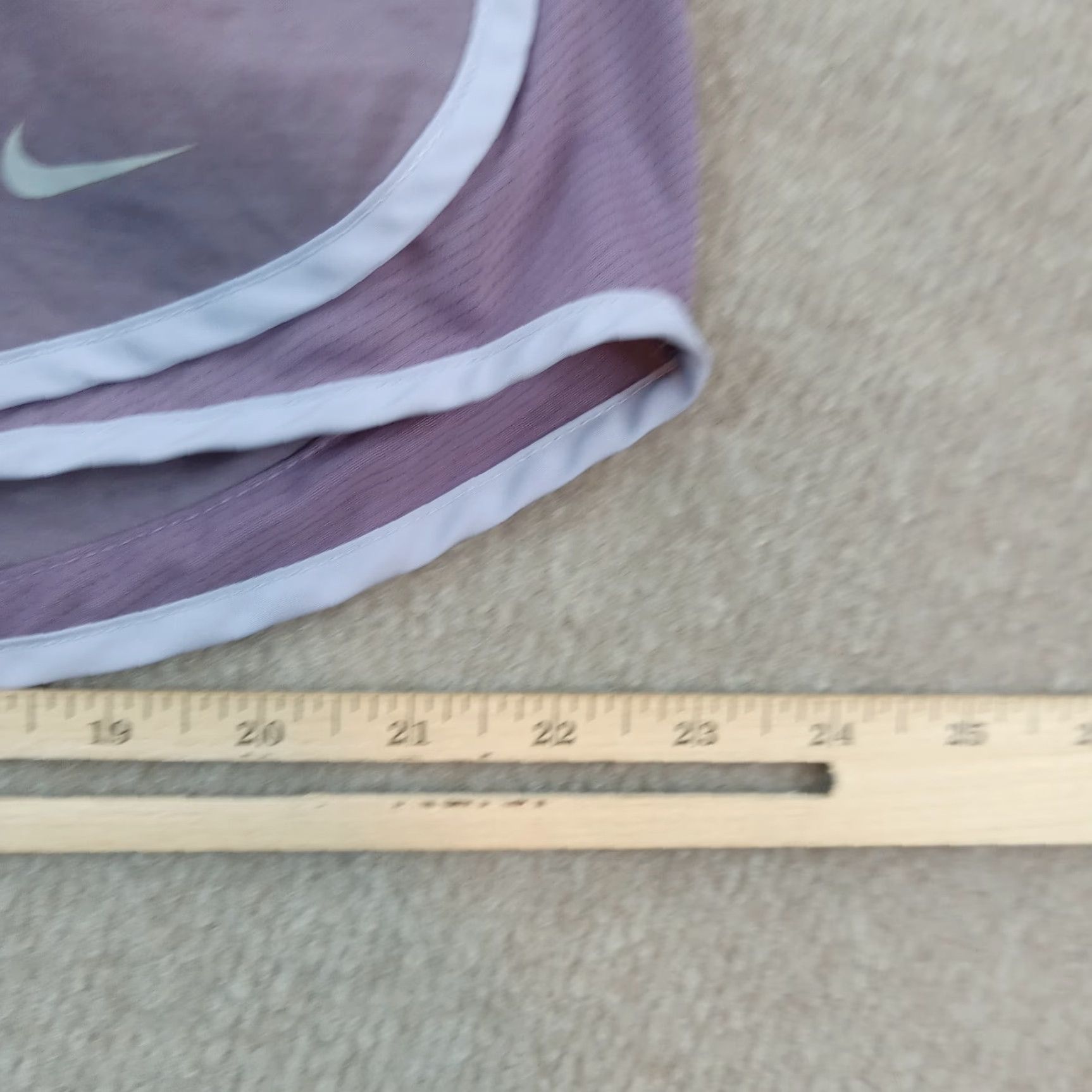Nike Nike Dri-Fit Running Shorts Womens Small Purple Lined Elastic Waist Size 23" - 4 Thumbnail