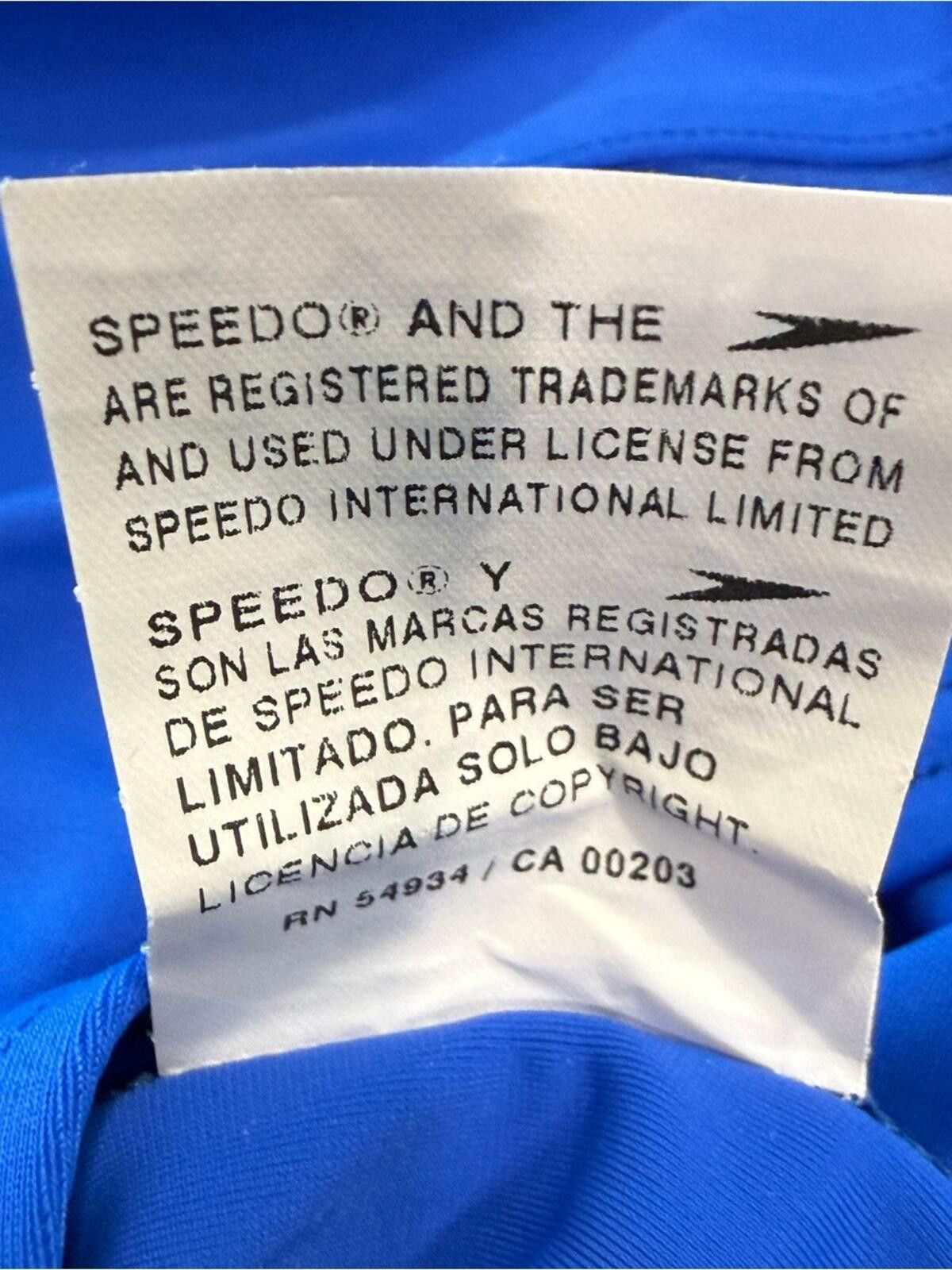 Speedo Speedo one piece swimsuit in royal blue bra cups SZ 12 Size ONE SIZE - 5 Thumbnail