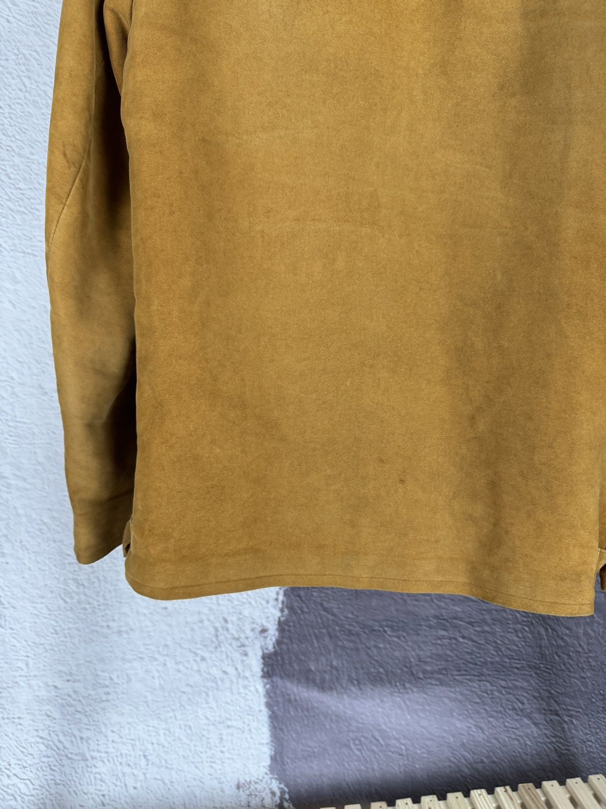 Vintage Vintage 70s 80s light brown cotton bomber aviator jacket Size US L / EU 52-54 / 3 - 11 Thumbnail