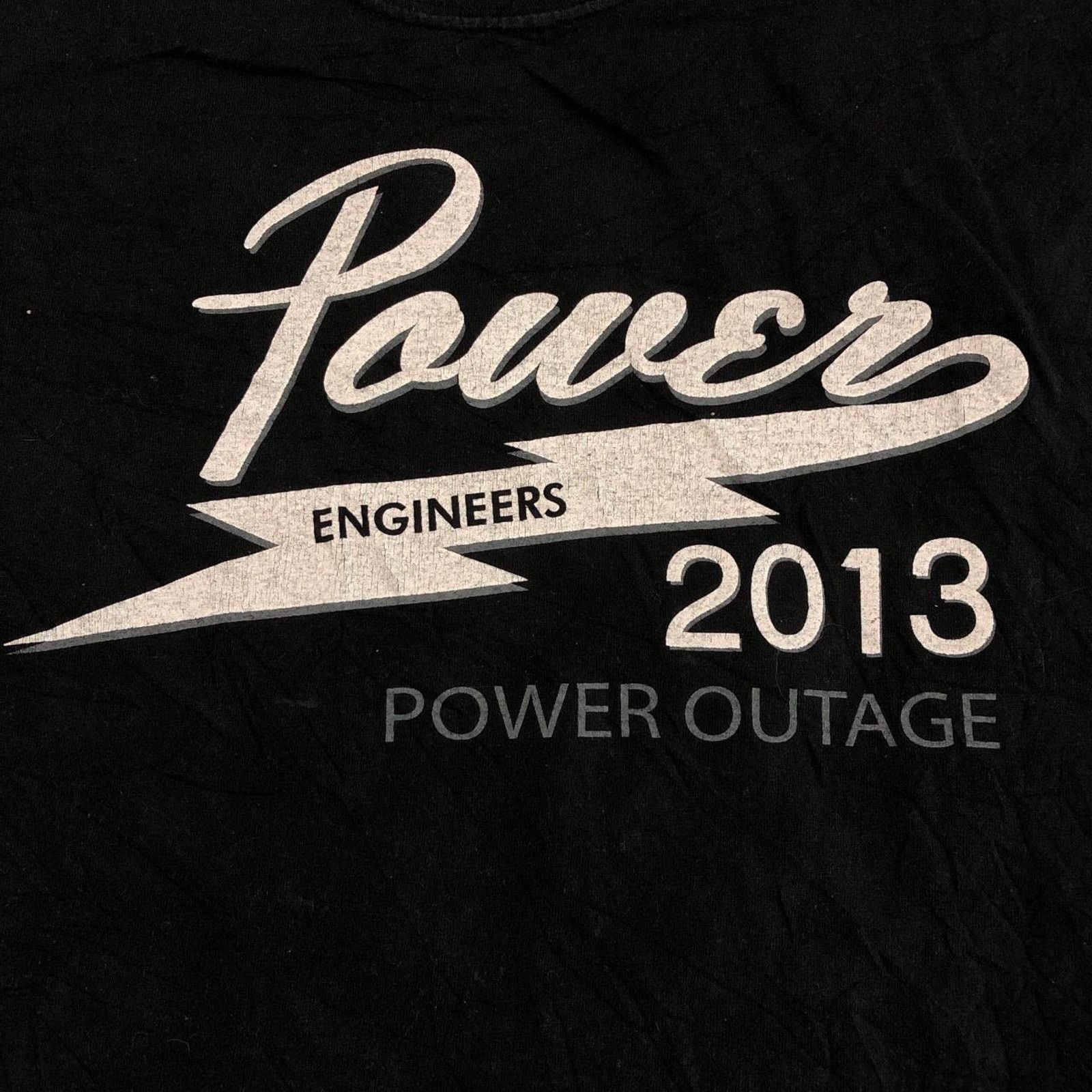Hanes Vintage 2013 ‘Power Engineers’ Power Outage Graphic Tee Size US M / EU 48-50 / 2 - 3 Thumbnail