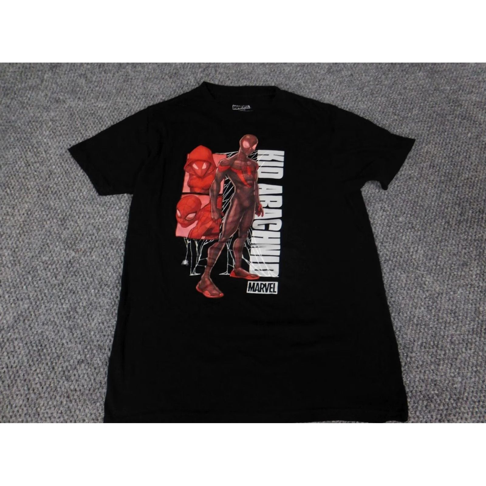 Vintage Spiderman Marvel Shirt Short Sleeve Crew Neck Black Logo Graphic Men S Shirt Size US S / EU 44-46 / 1 - 2 Thumbnail