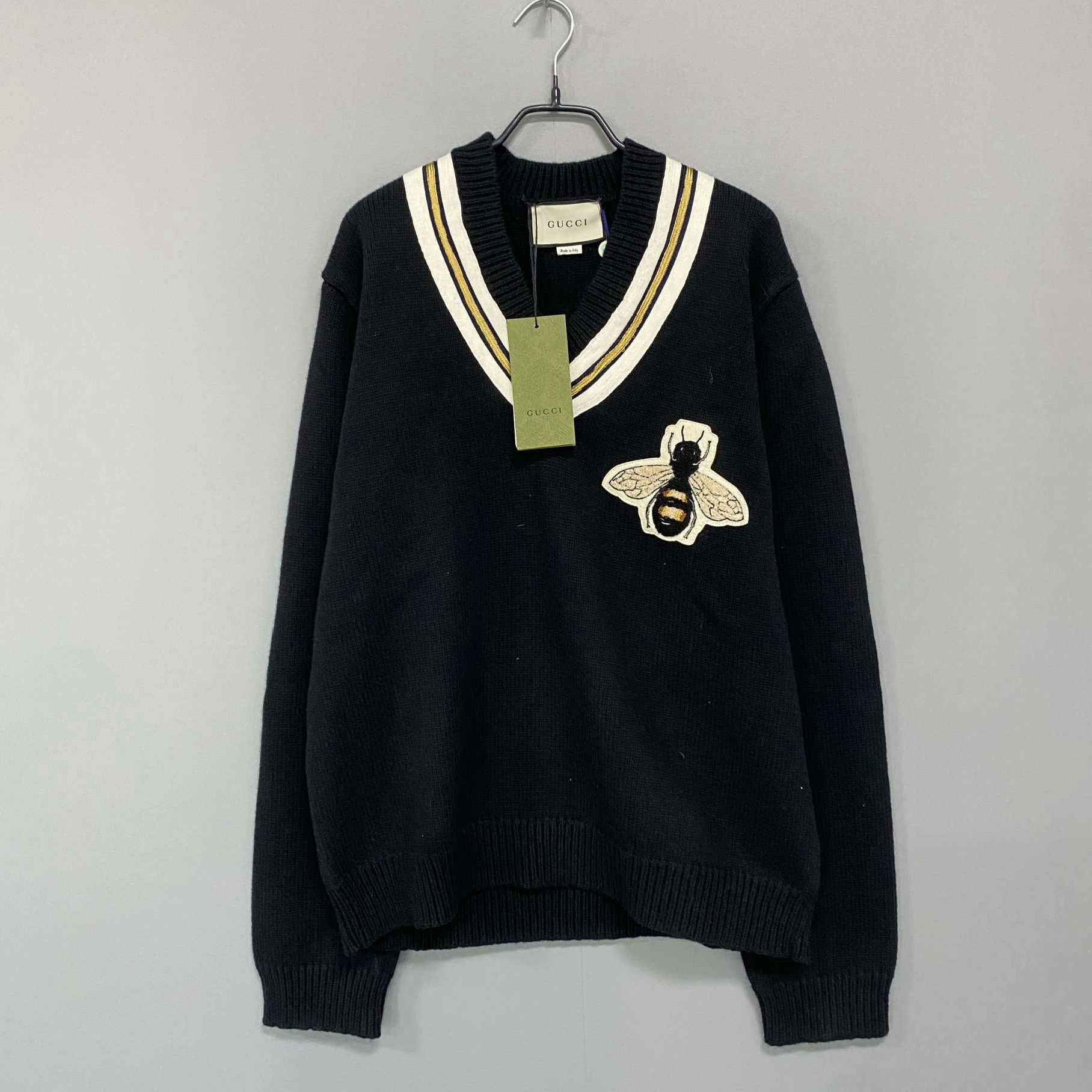 Gucci Gucci Wool Embroidered Black Sweater M Women Size M / US 6-8 / IT 42-44 - 1 Thumbnail