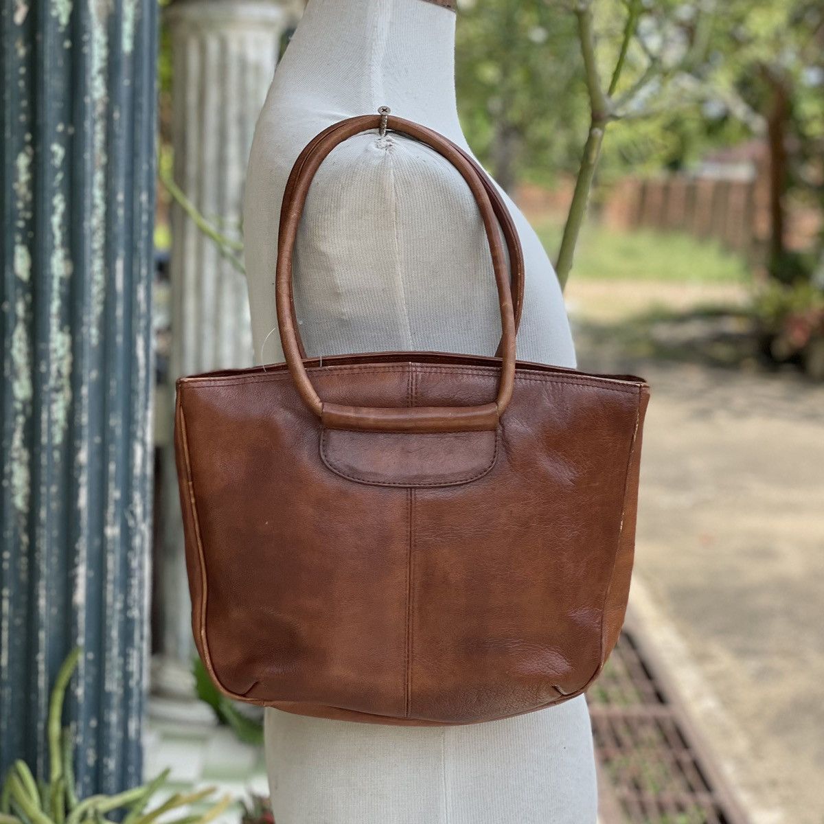Japanese Brand × Leather Vintage Japan Leather Bag Size ONE SIZE - 4 Thumbnail