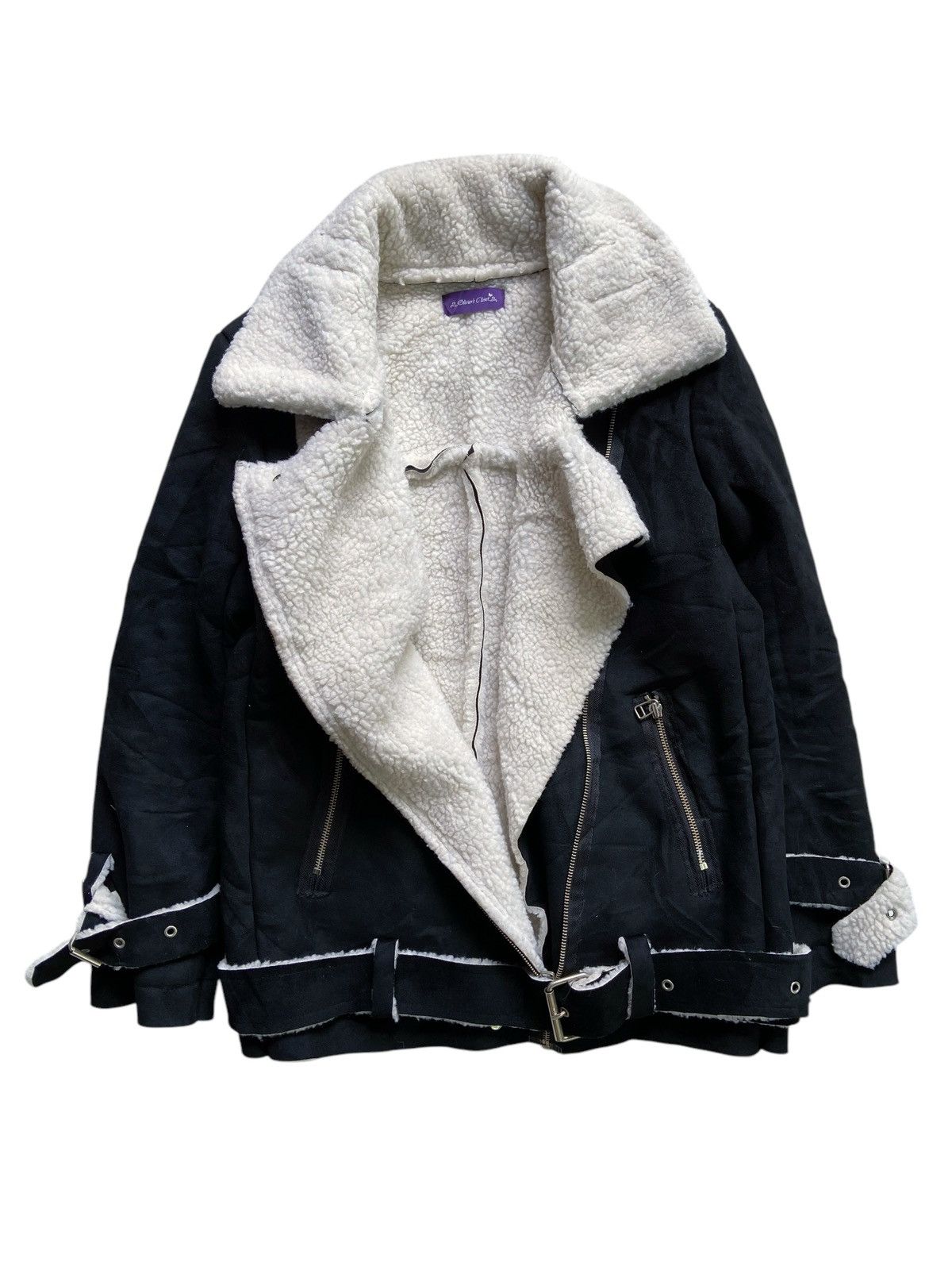 Japanese Brand OLIVER CLOSET BONDAGE SHERPA JACKET Size US L / EU 52-54 / 3 - 3 Thumbnail