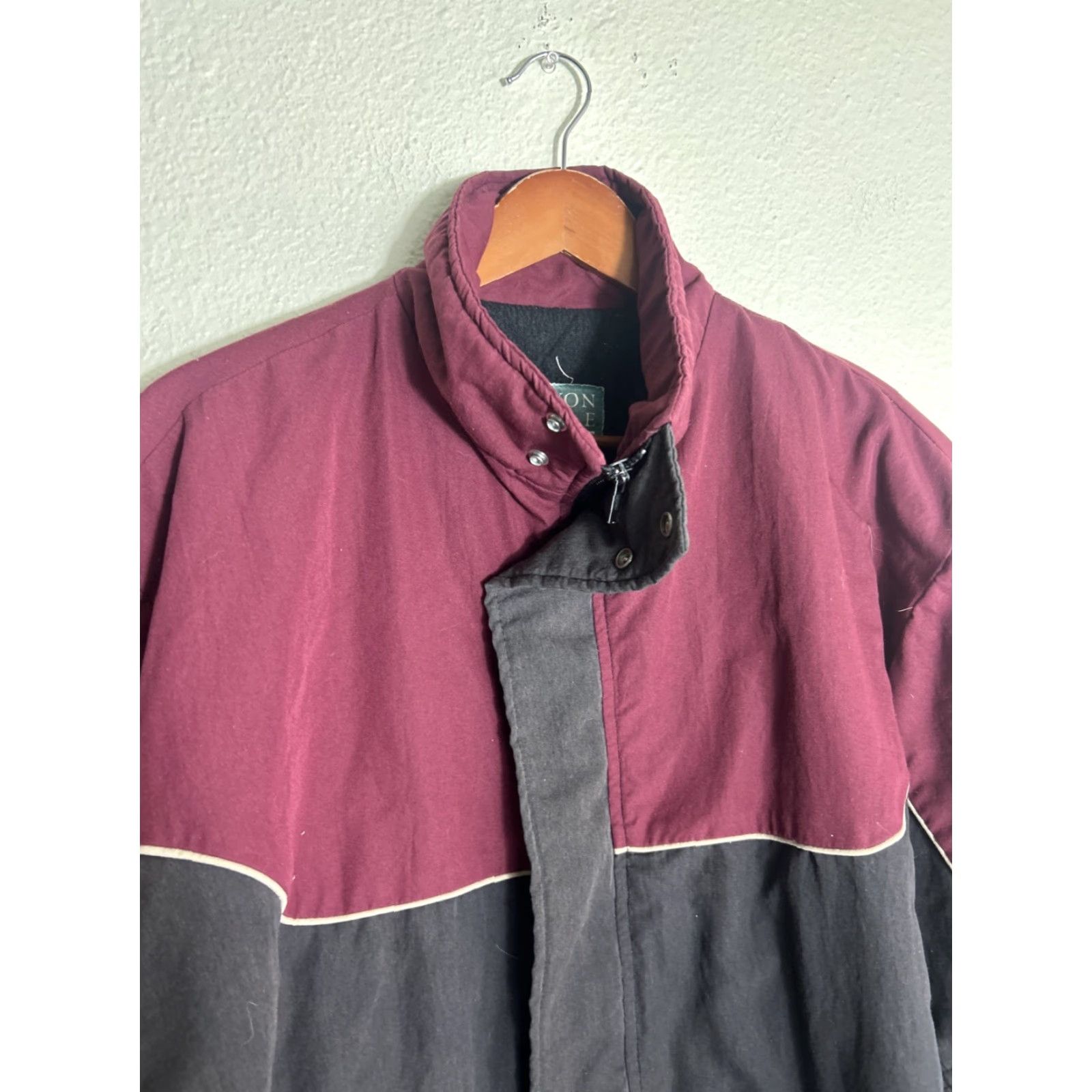 Vintage VINTAGE Canyon Guide Mens XL Full Zip Southwest Jacket Snap Black Maroon Parka Jacket Size US XL / EU 56 / 4 - 3 Thumbnail