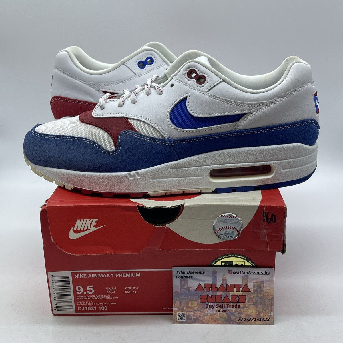 Nike Air max 1 Puerto Rico Size US 9.5 / EU 42-43 - 1 Thumbnail