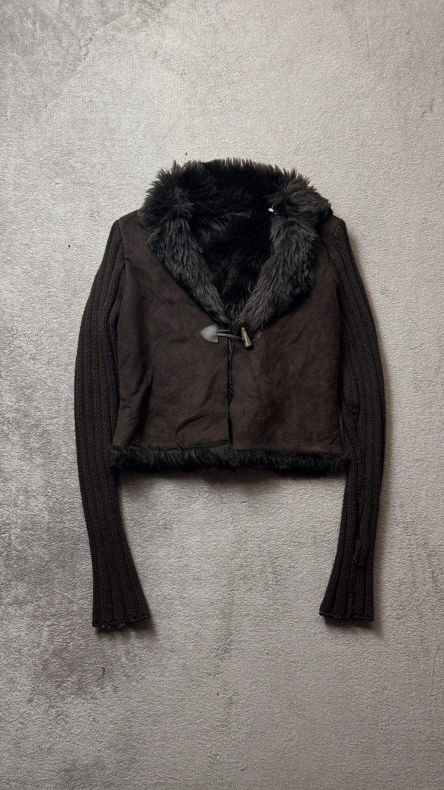 Japanese Brand Y2K Vintage Faux Fur Wool Jacket Hysteric Glamour lgb prada Size S / US 4 / IT 40 - 1 Thumbnail