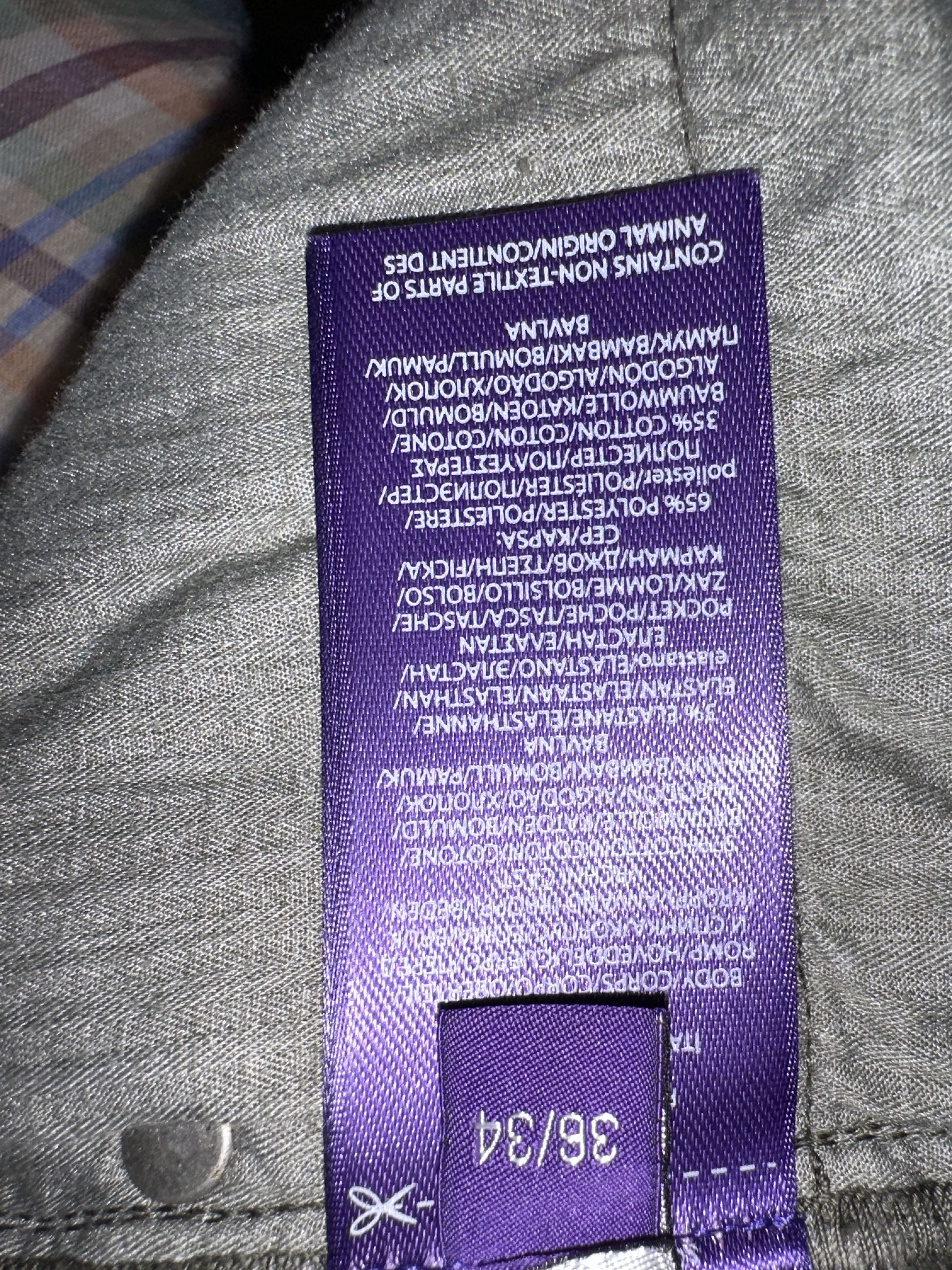 Ralph Lauren Purple Label Moleskin 5 Pocket Slim Pant $895 size 36X34(52) $445.00 Size US 36 / EU 52 - 8 Thumbnail