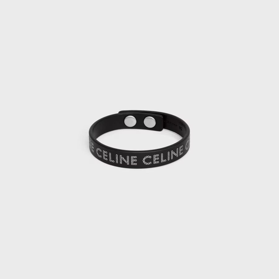 Celine o1loc1c0525 Size: OS/Monochroms Studs Bracelet in Black Size ONE SIZE - 1 Thumbnail