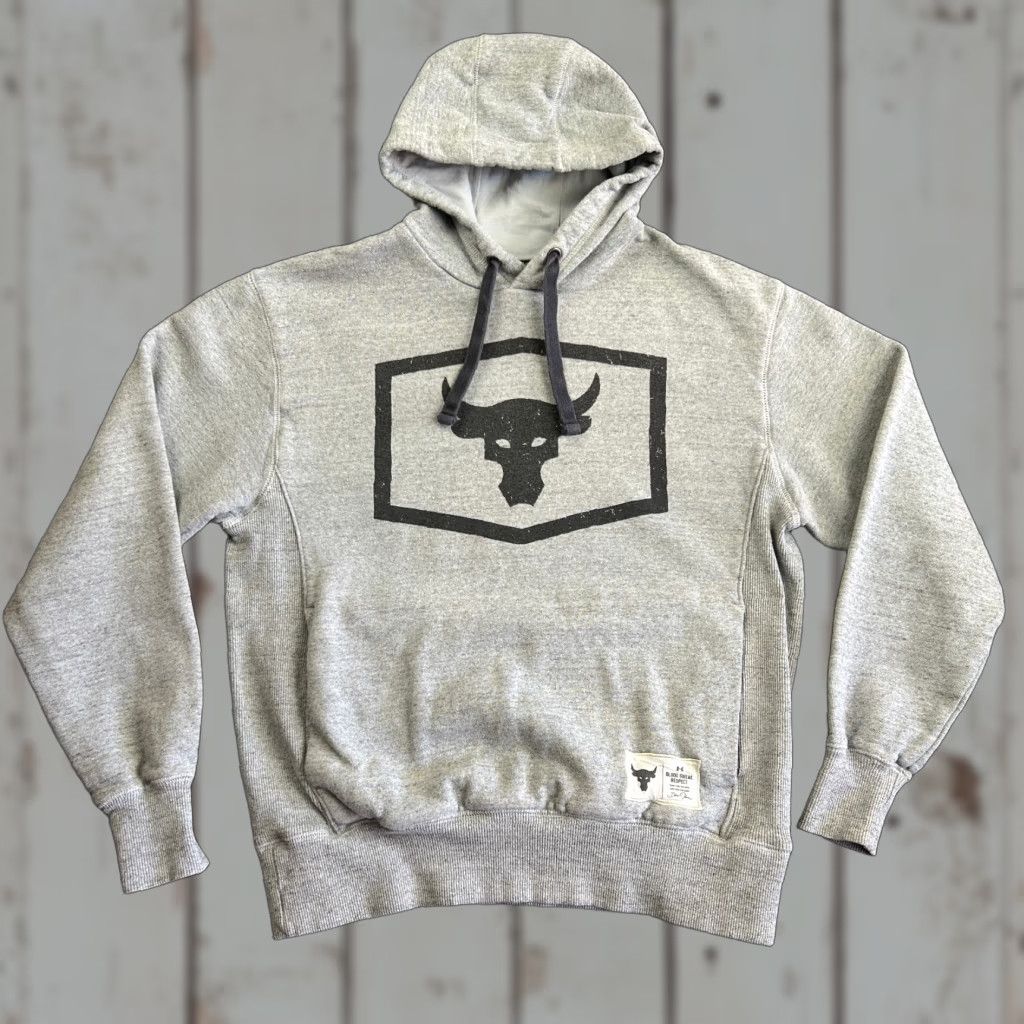 Under Armour Under Armour Project Rock Hoodie S Men's Gray Pullover Hooded Lightweight Pockets Logo Size US S / EU 44-46 / 1 - 1 Thumbnail