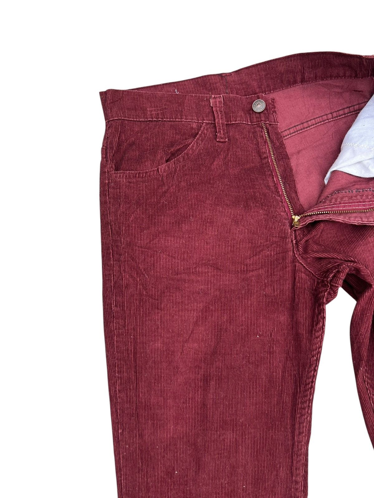Levi's Vintage 70s Levi’s 646 Maroon Corduroy Bootcut Jeans Size US 29 - 8 Thumbnail