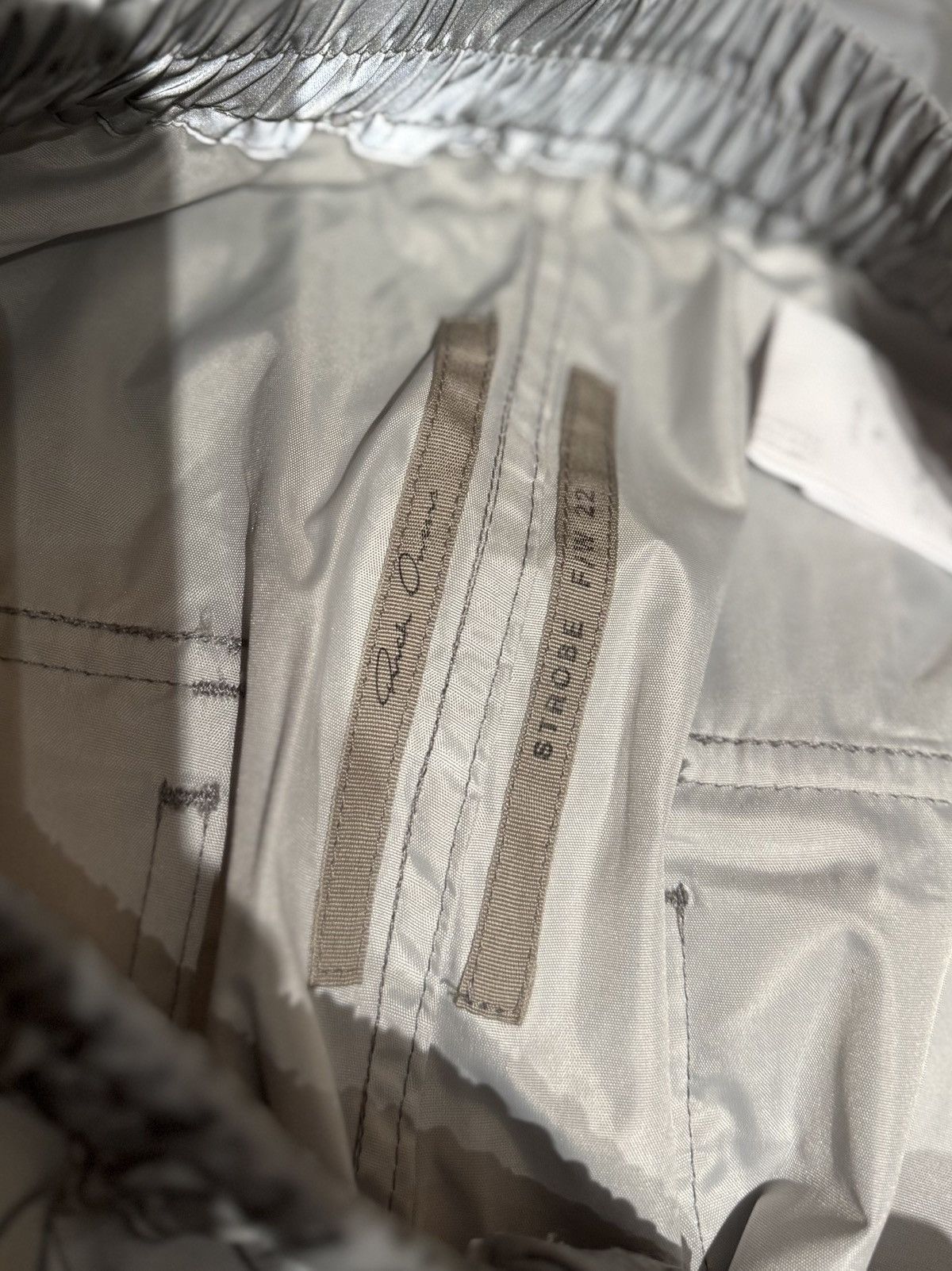 Rick Owens FW22 REFLECTIVE BELA TROUSERS WIDE LEG SKI PANTS Size US 32 / EU 48 - 11 Thumbnail