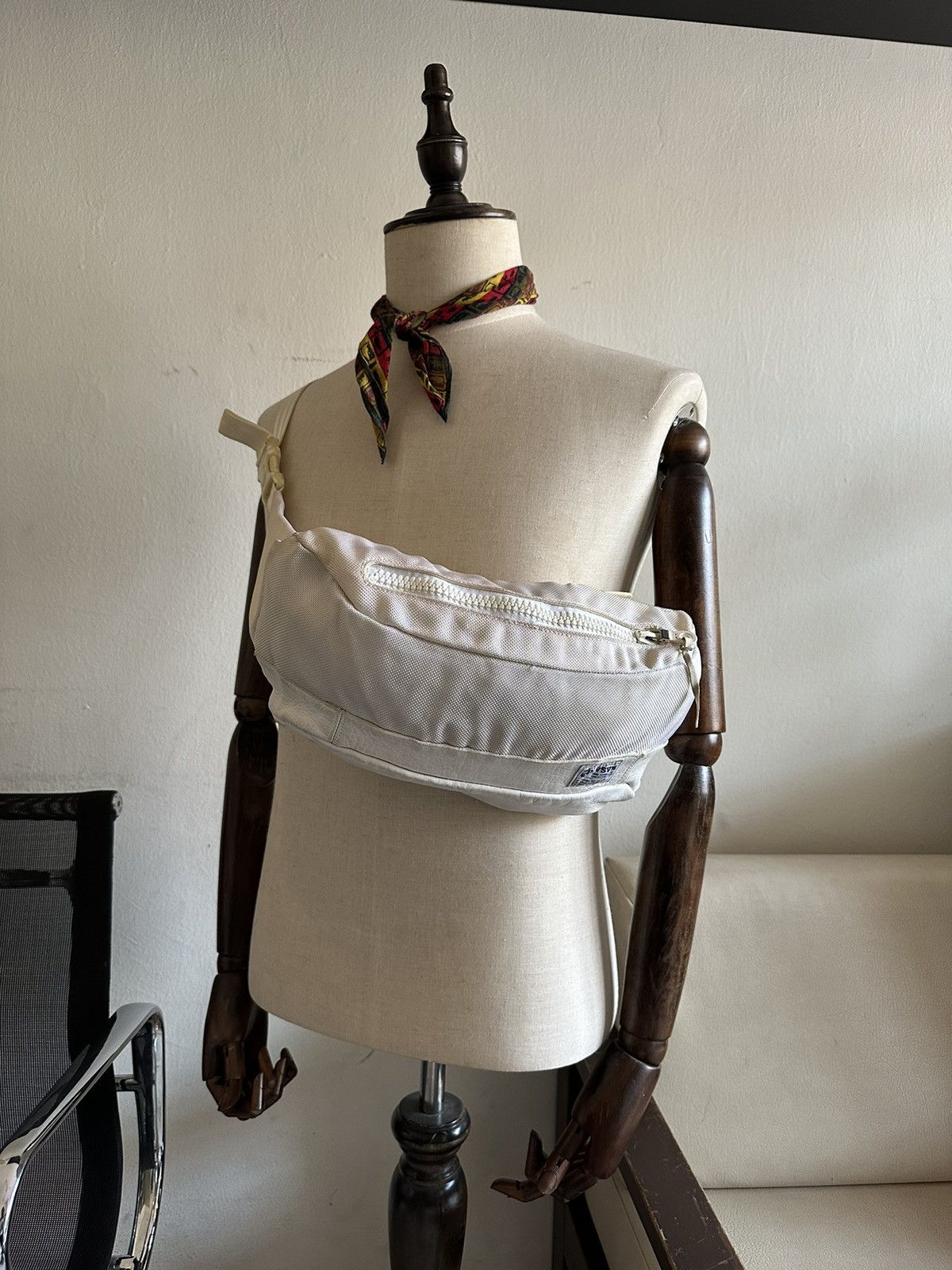 image of 2000S Visvim Cordura Waist Bag in Offwhite, Men's