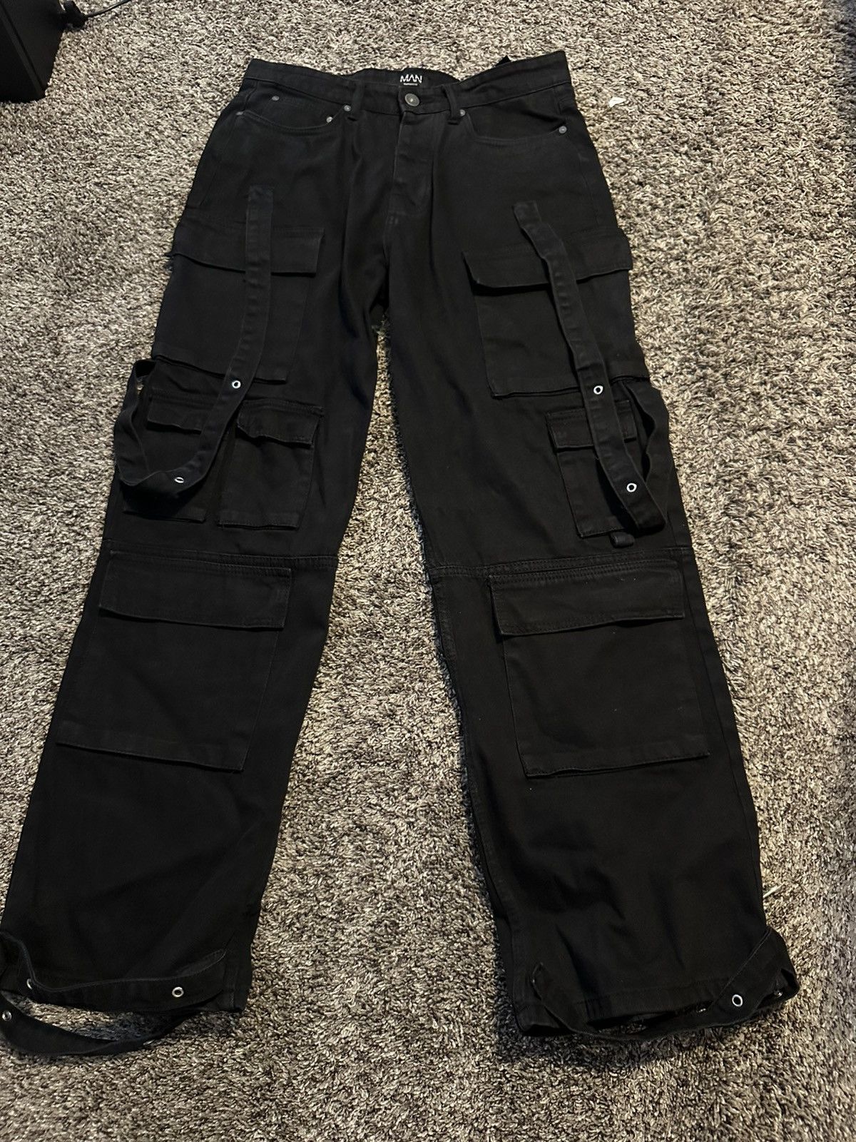 Boohoo BoohooMAN Black Baggy Grudge Jeans Size US 32 Size US 32 / EU 48 - 1 Thumbnail
