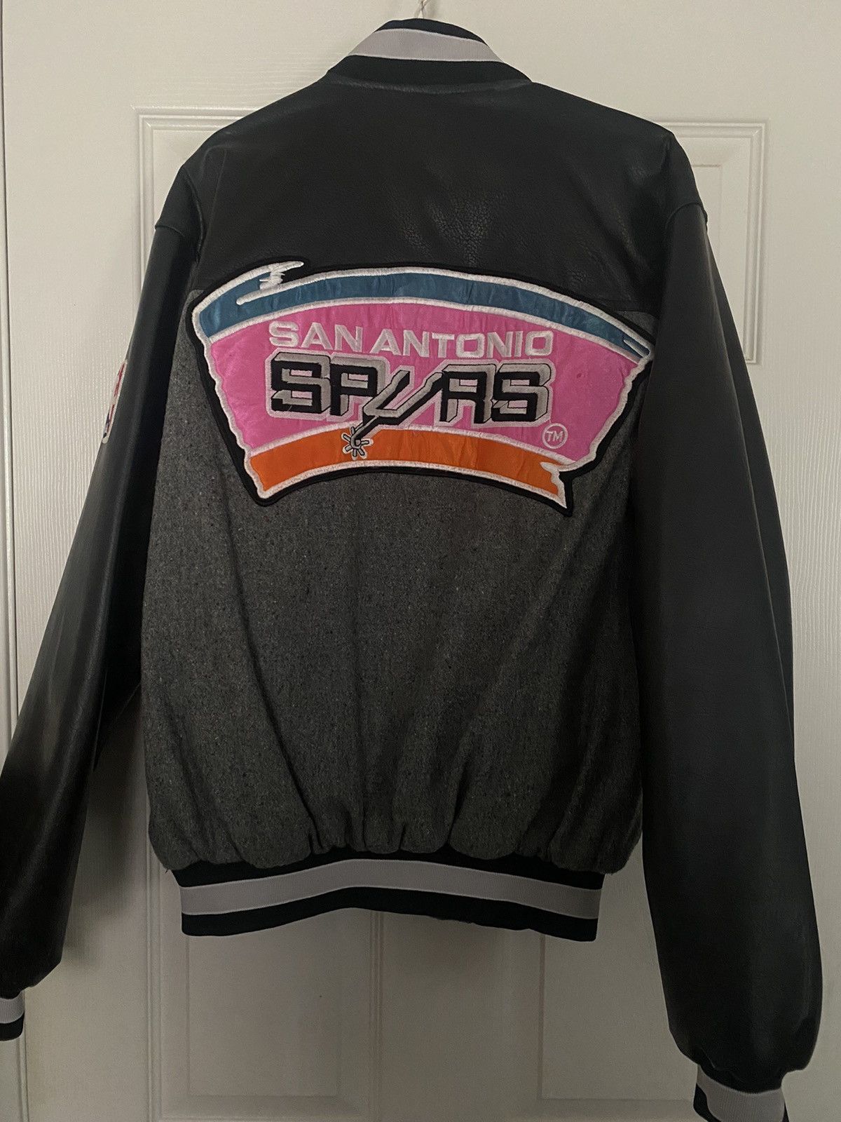Vintage San Antonio Spurs 90's Vintage Varsity Jacket Size US XL / EU 56 / 4 - 2 Thumbnail