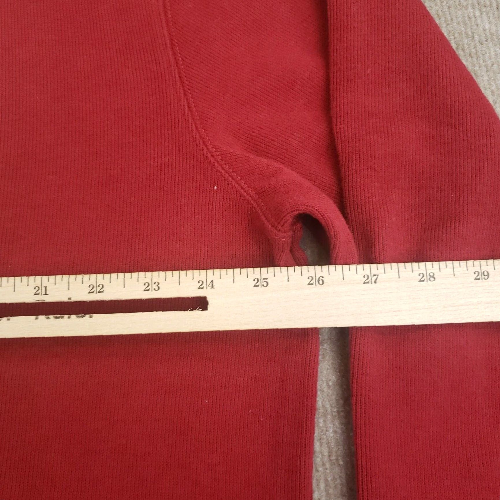 Lands' End Lands End Sweater Mens XL Red 1/4 Zip Long Sleeve Mock Neck Cotton Pullover Size US XL / EU 56 / 4 - 3 Thumbnail
