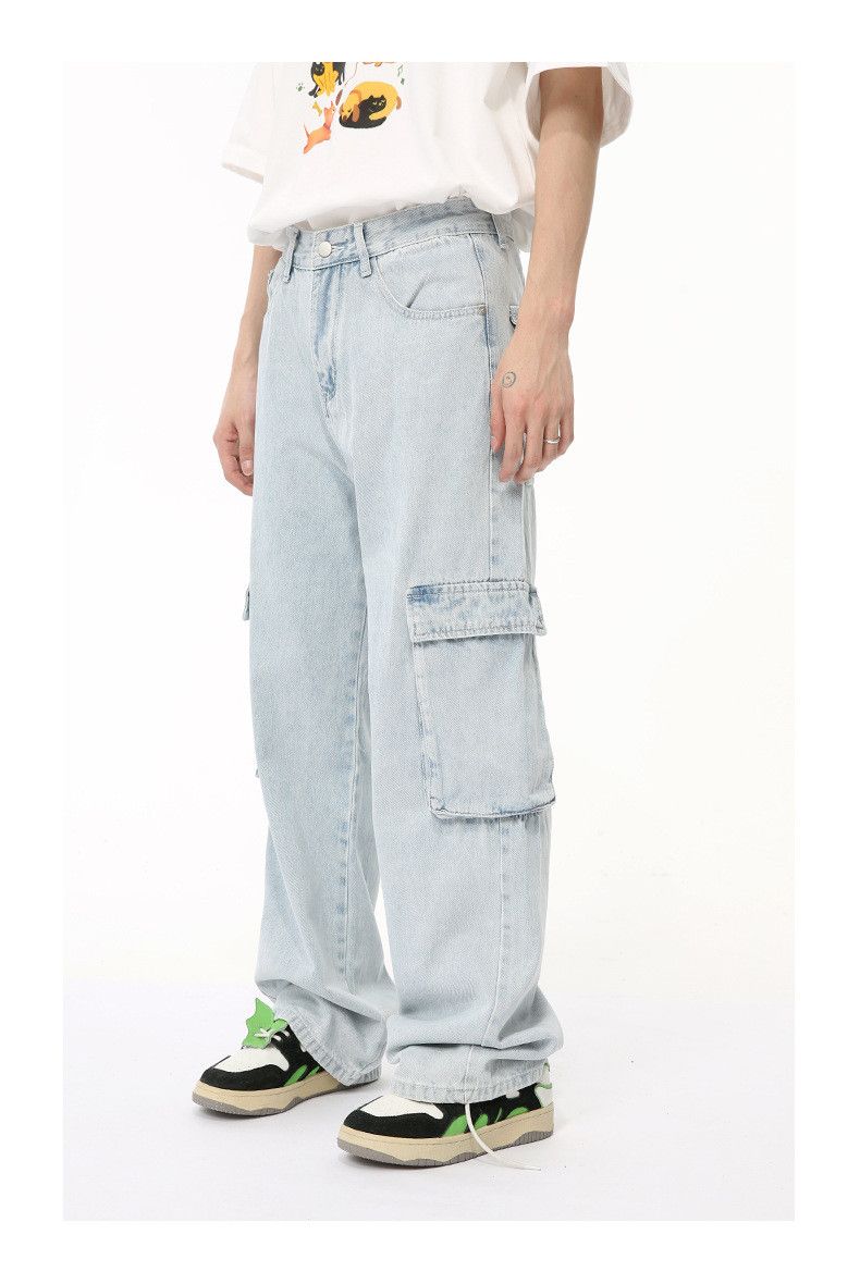 Japanese Brand Japanese style Vibe retro washed patchwork jeans Size US 32 / EU 48 - 4 Thumbnail