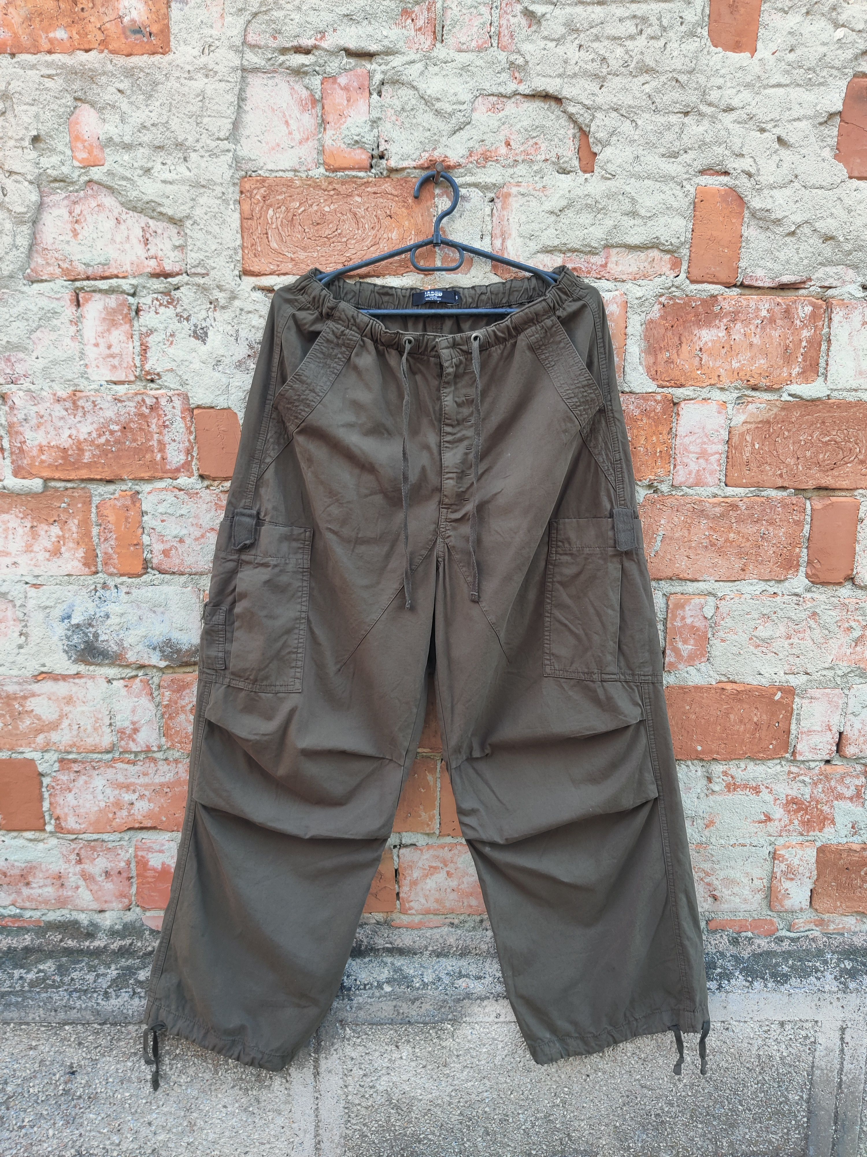 パンツ jaded london Parachute Pant Brown Shop Brown Parachute Cargo Pants | Jaded London | Clothing