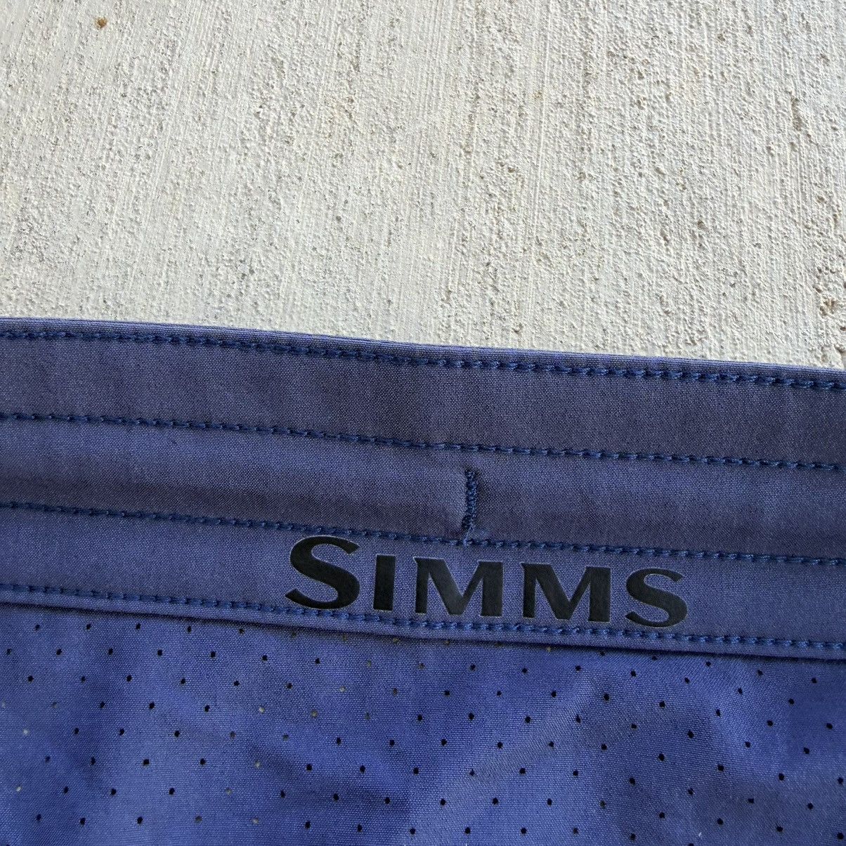 Simms Simms Solarflex Mens Solid Blue Swim Trunks Boardshorts 36 Size US 36 / EU 52 - 7 Thumbnail