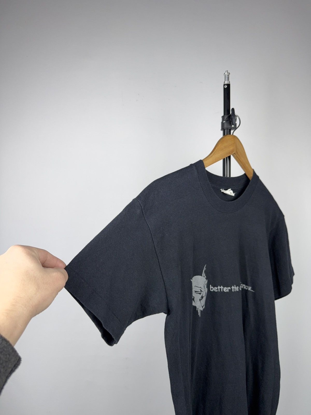 Vintage 90s Vintage Gothic “Better The Devil You Know” Darkwear Tee Size US M / EU 48-50 / 2 - 5 Thumbnail