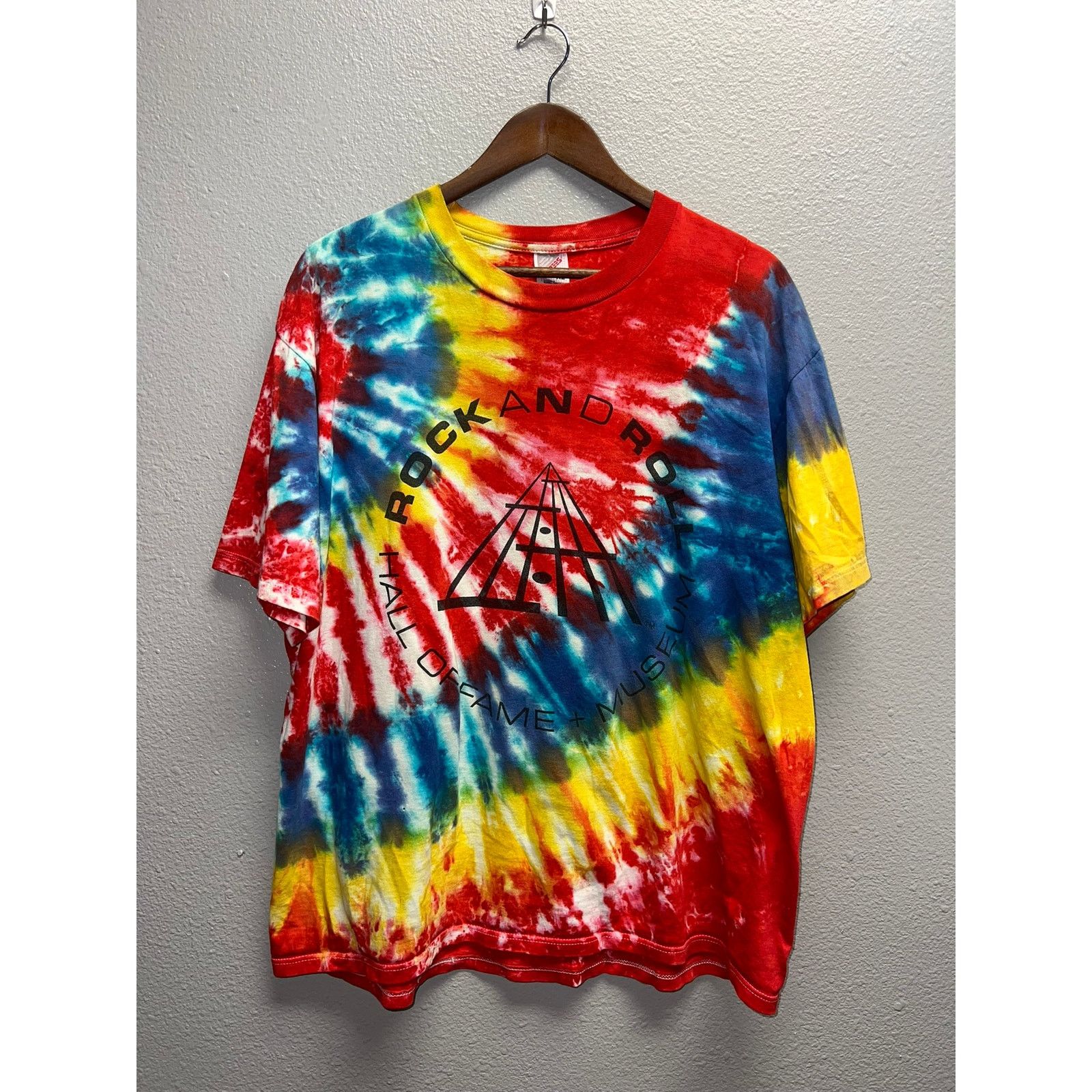 Jerzees Vintage Rock And Roll Hall Of Fame Shirt Museum Tie Dye XL Size US XL / EU 56 / 4 - 1 Thumbnail