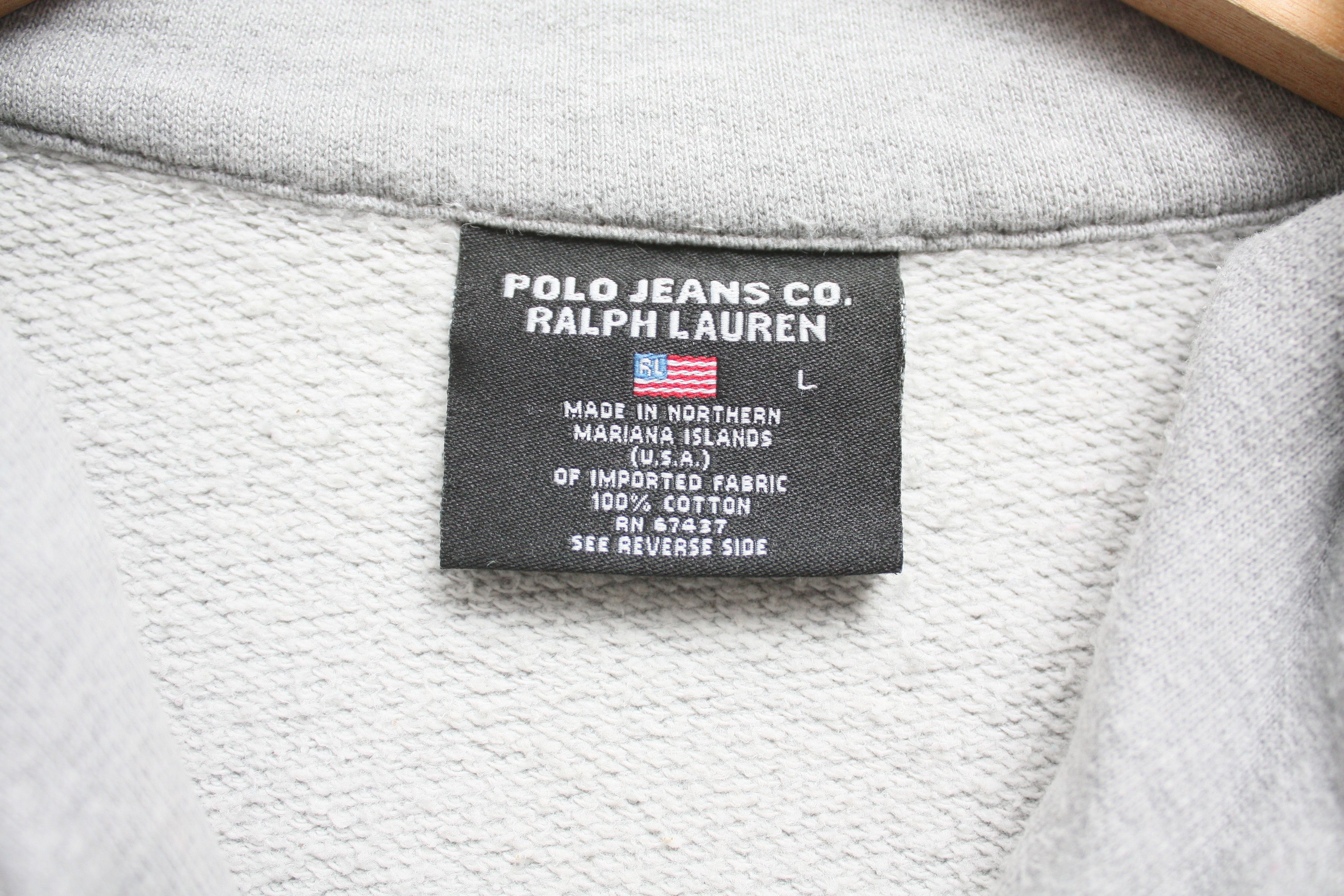 Ralph Lauren Polo Jeans CO. Ralph Lauren Grey Logo Pullover Large Size US L / EU 52-54 / 3 - 5 Thumbnail