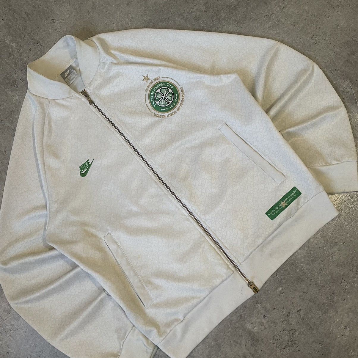 Nike × Vintage Vintage Nike Celtic 90s Double Sided Zip-hoodie Size US M / EU 48-50 / 2 - 3 Thumbnail
