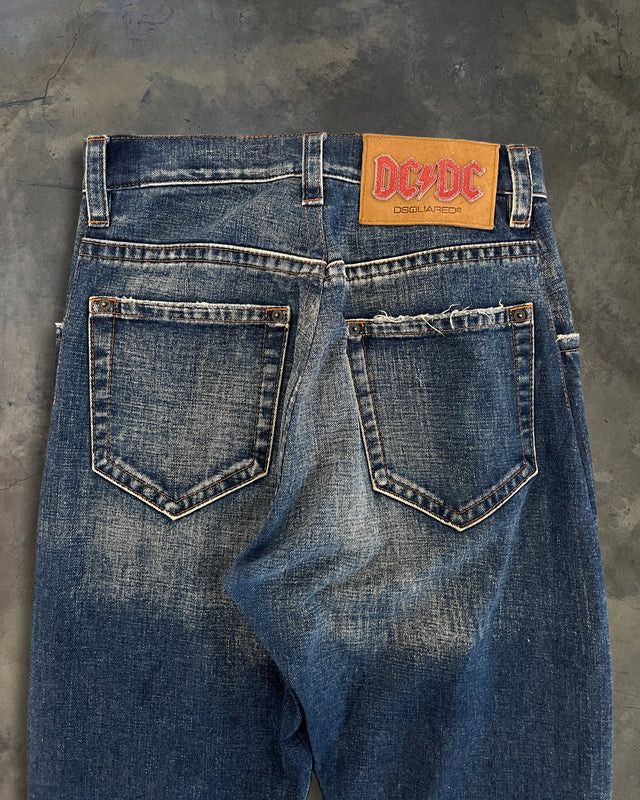 Dsquared2 DSQUARED2 LEATHER CRAFT PATCHWORK DENIM JEANS Size US 30 / EU 46 - 6 Thumbnail
