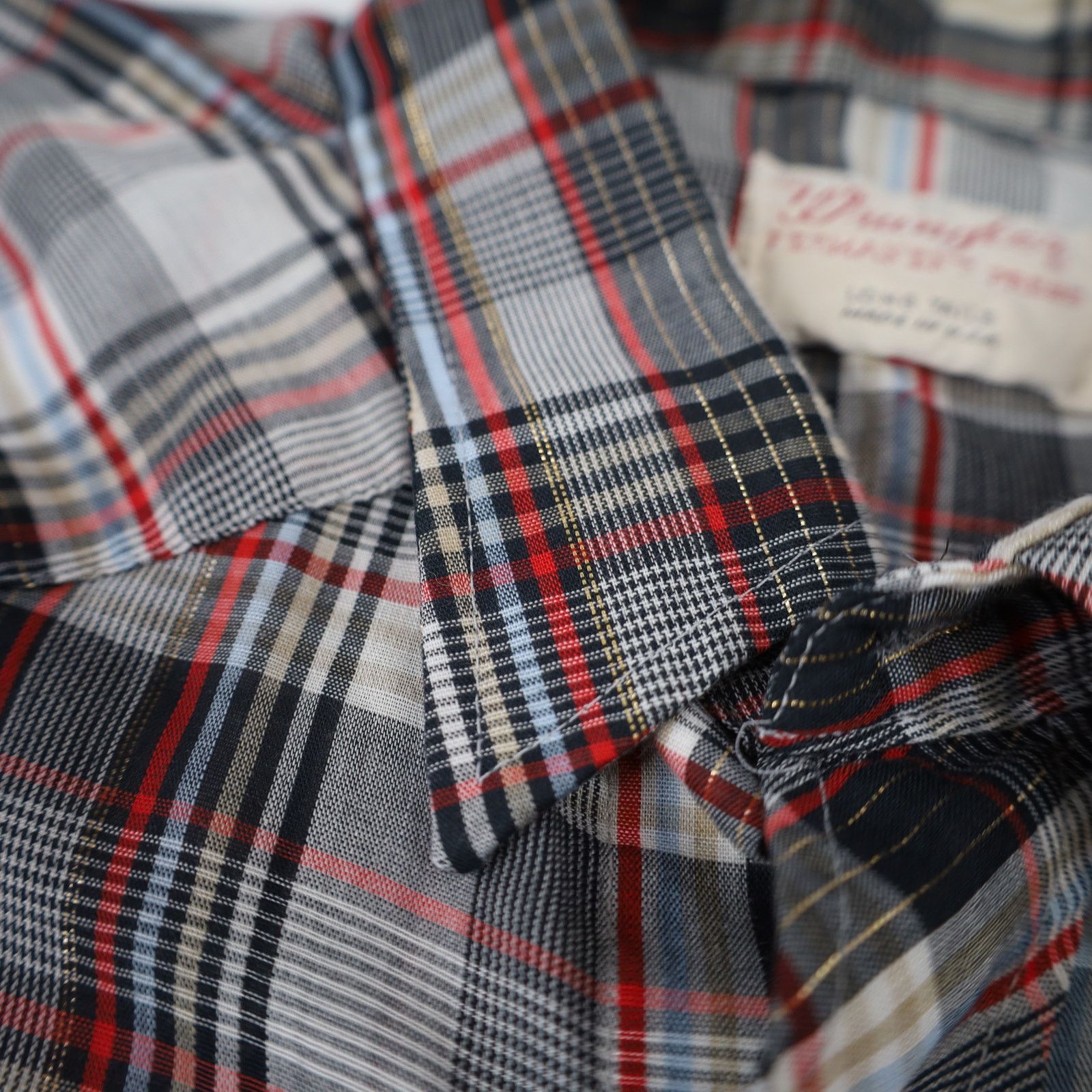 Vintage × Wrangler VTG 60s Wrangler Permanent Press Pearl Snap Western Shirt Size US L / EU 52-54 / 3 - 7 Thumbnail