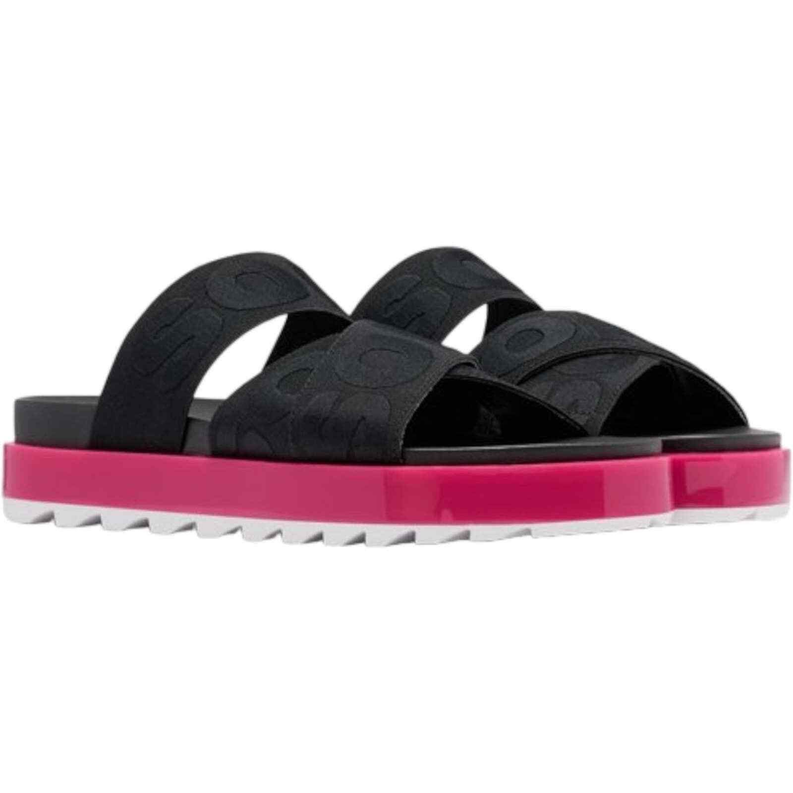 SOREL SOREL Black & Punch Pink Roaming Sport Women Sandal, US7 Size US 7 / IT 37 - 3 Thumbnail