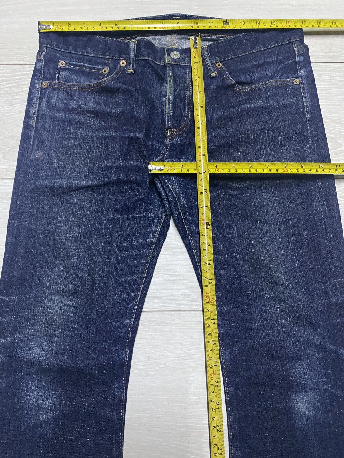Eternal Vintage Eternal Blue Wash Skinny Slim Fit Jeans Size US 34 / EU 50 - 12 Thumbnail