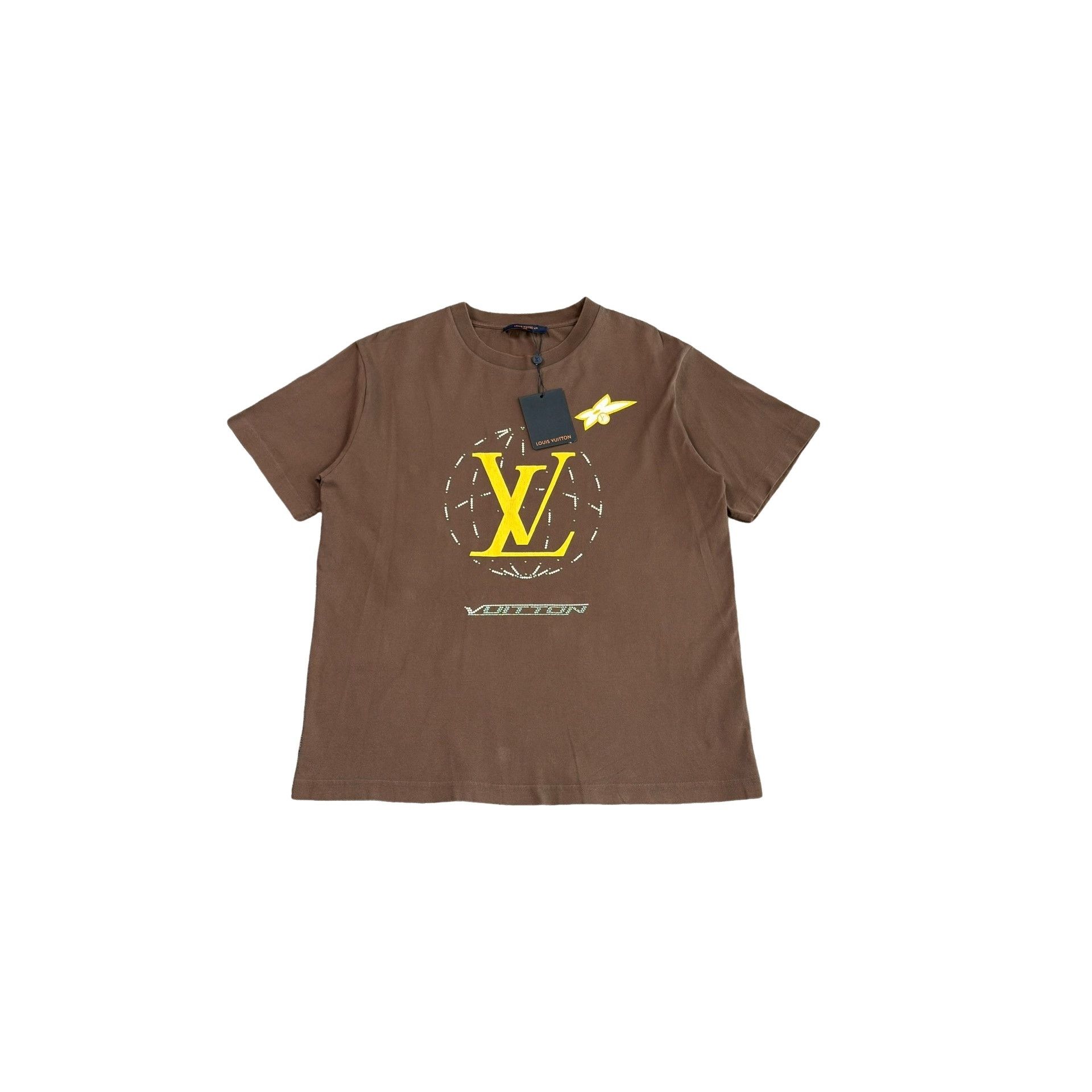 Louis Vuitton Louis Vuitton Rhinestone Logo T-Shirt L Size US L / EU 52-54 / 3 - 1 Thumbnail