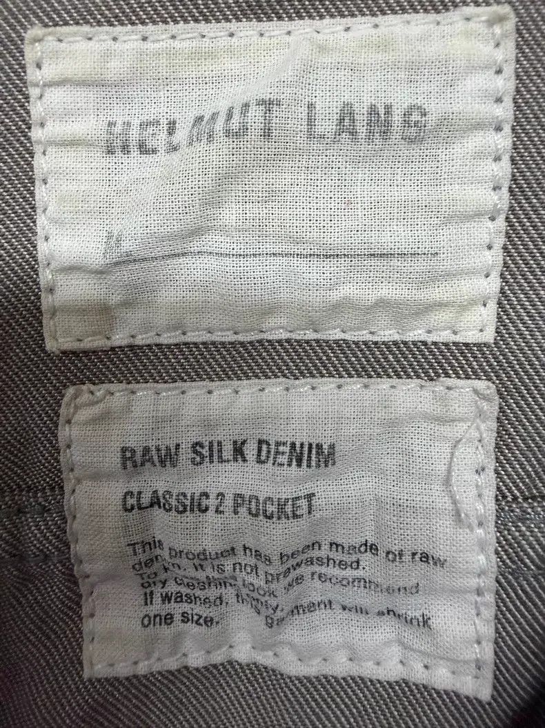 Helmut Lang Helmut Lang Raw Silk Denim Classic 2 Pocket Jacket Size US M / EU 48-50 / 2 - 3 Thumbnail