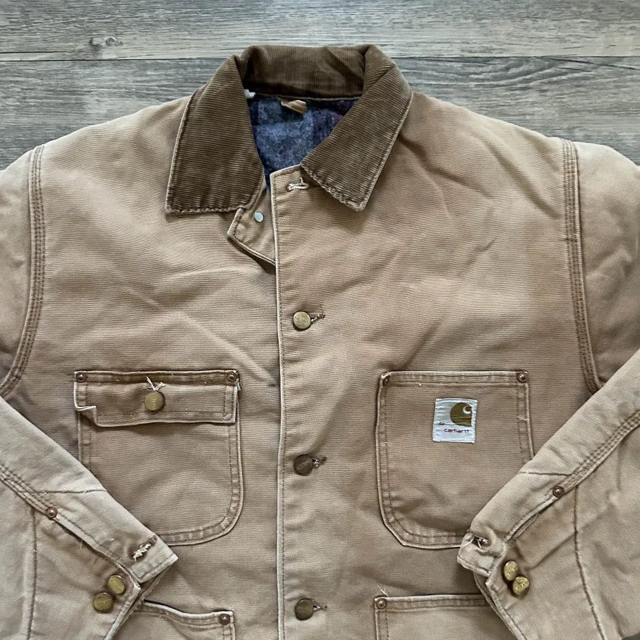 Carhartt Vintage 70s Carhartt Blanket Lined Chore Coat Size 42 Size US M / EU 48-50 / 2 - 3 Thumbnail
