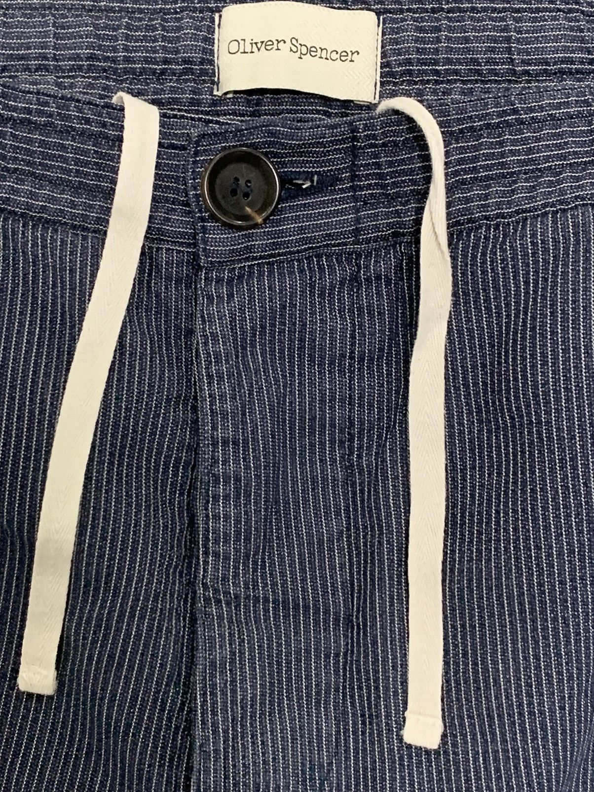 Oliver Spencer OLIVER SPENCER DRAWSTRING- STRIPED TROUSERS Size US 33 - 4 Thumbnail