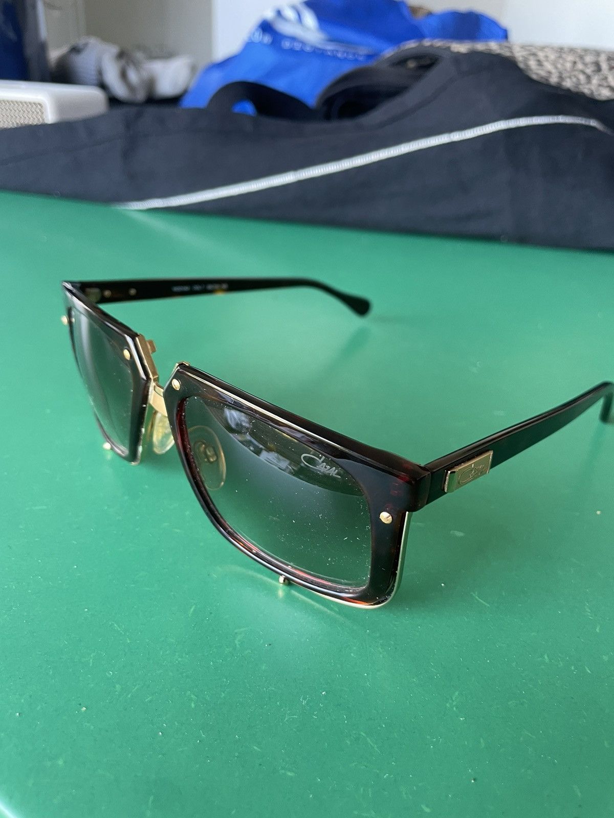 Cazal CAZAL sunglasses 643 gold and havana brown Size ONE SIZE - 8 Thumbnail