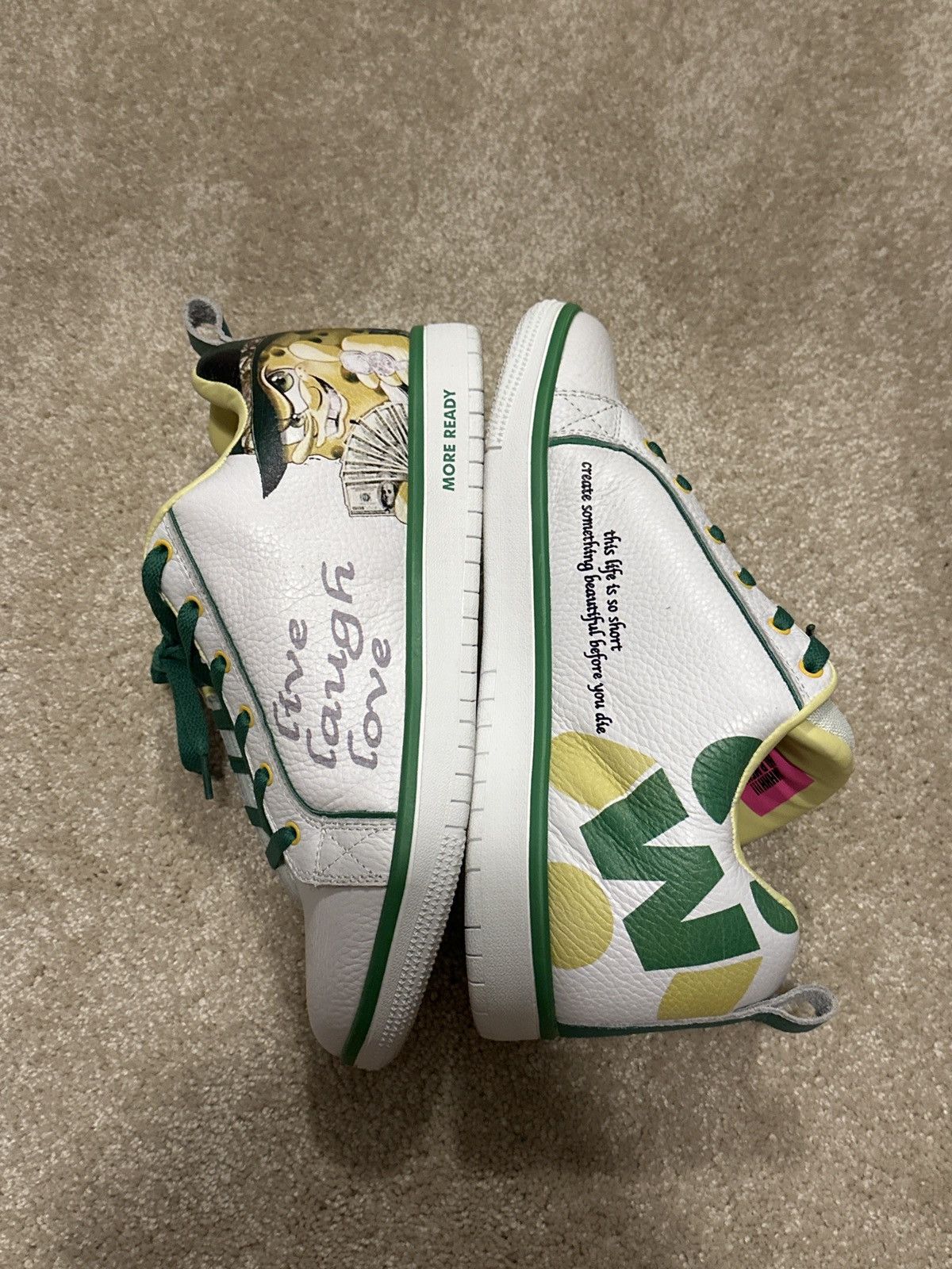 Asspizza Haunted Starbucks HS Spongebob Live Laugh Love Shoes Size US 11 / EU 44 - 1 Thumbnail