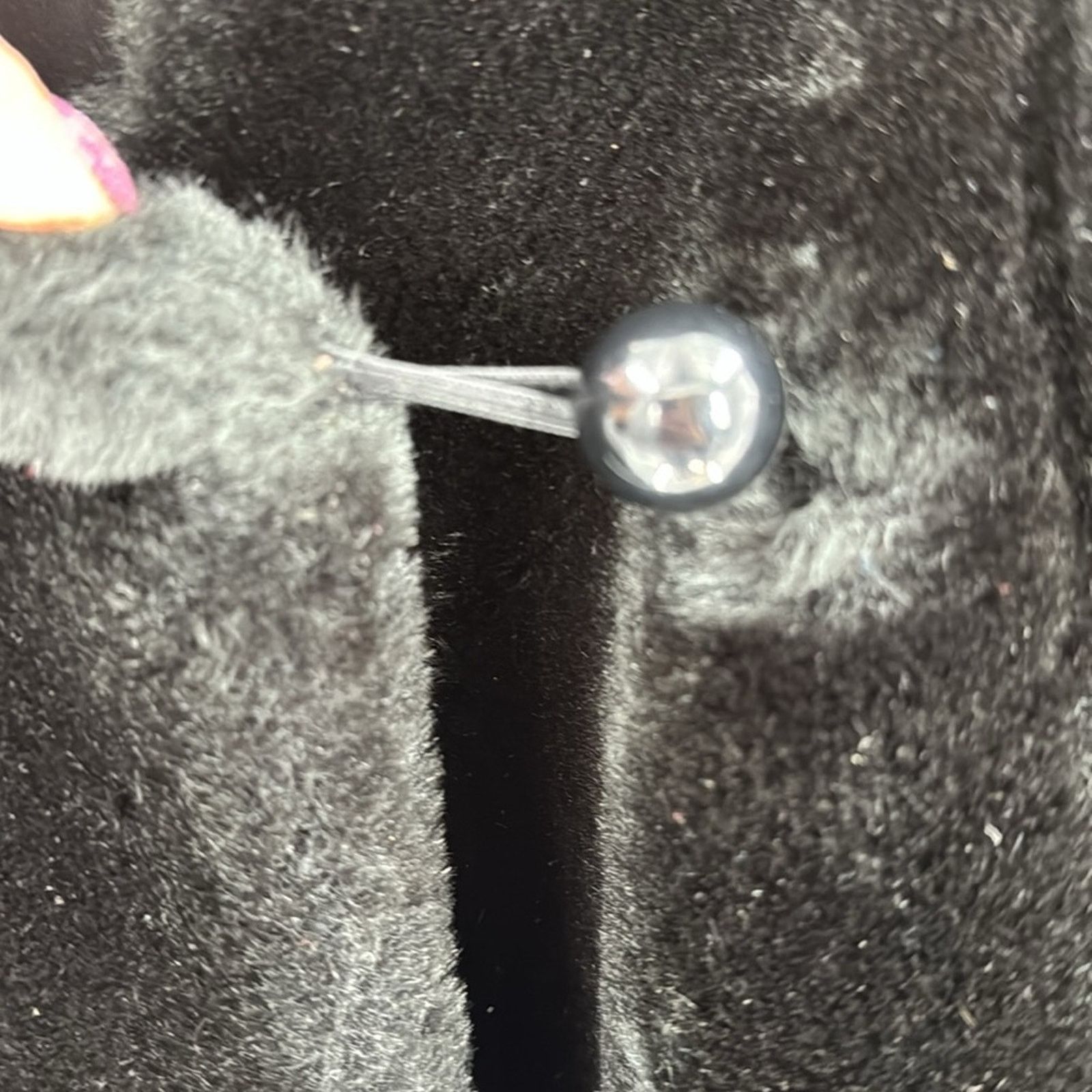 Vintage Vintage faux fur black long line coat 80s 70s heavy lined Size L / US 10 / IT 46 - 7 Thumbnail