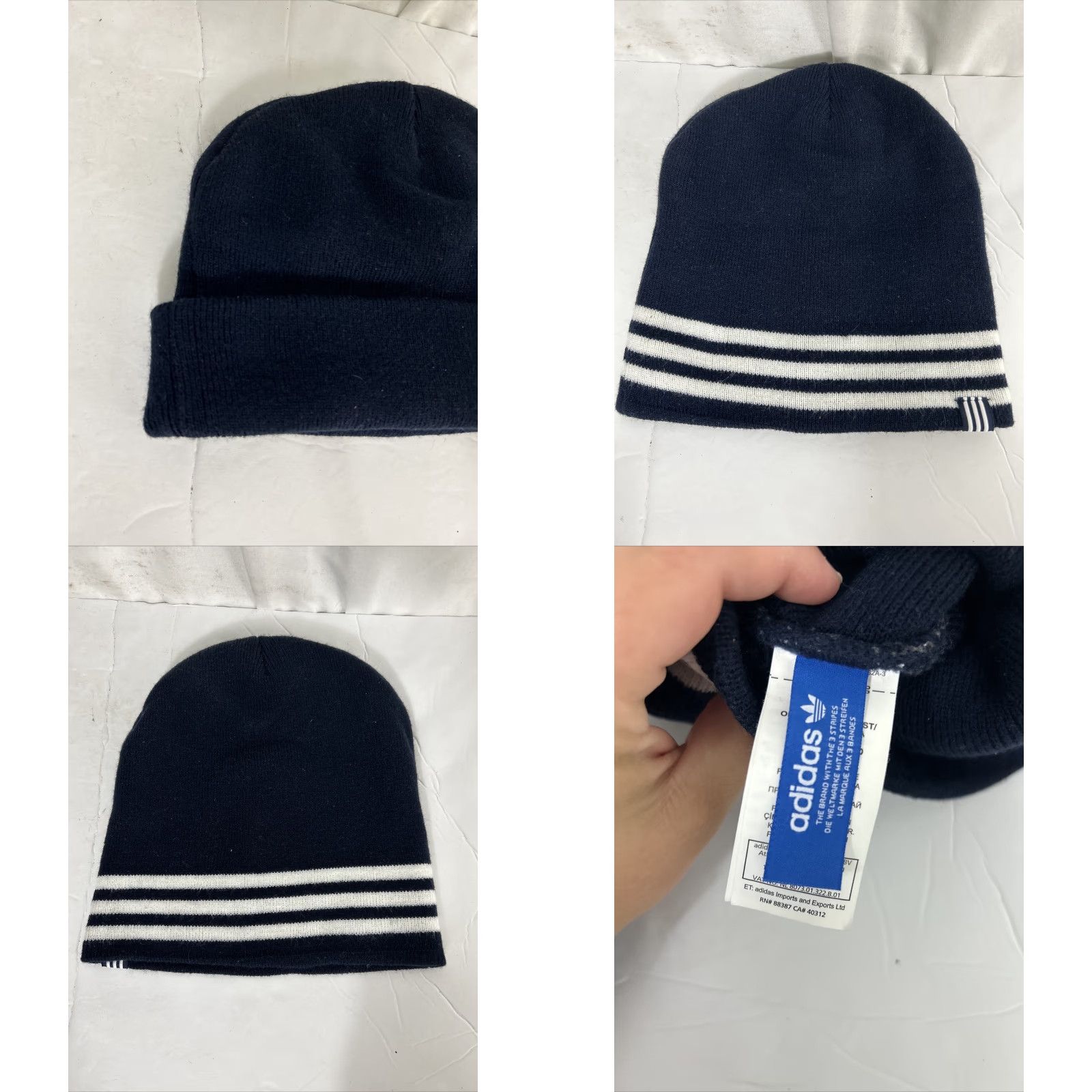 Adidas Adidas Beanie Black Tri Foil Patch Three Stripe One Size Fits All Beanie Men Black One Size Adidas Beanie Size ONE SIZE - 8 Thumbnail