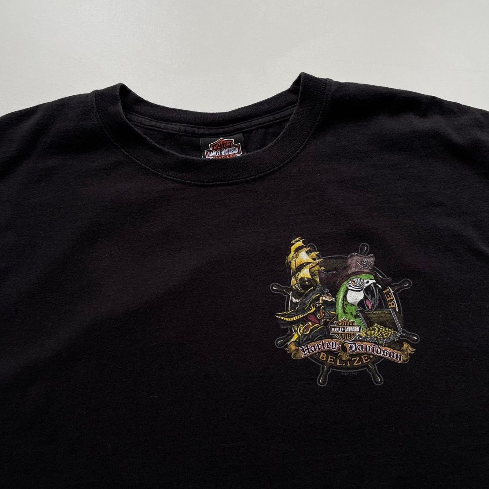 Harley Davidson Vintage Harley Davidson Black Pearl Pirate Biker T Shirt XL Size US XL / EU 56 / 4 - 3 Thumbnail