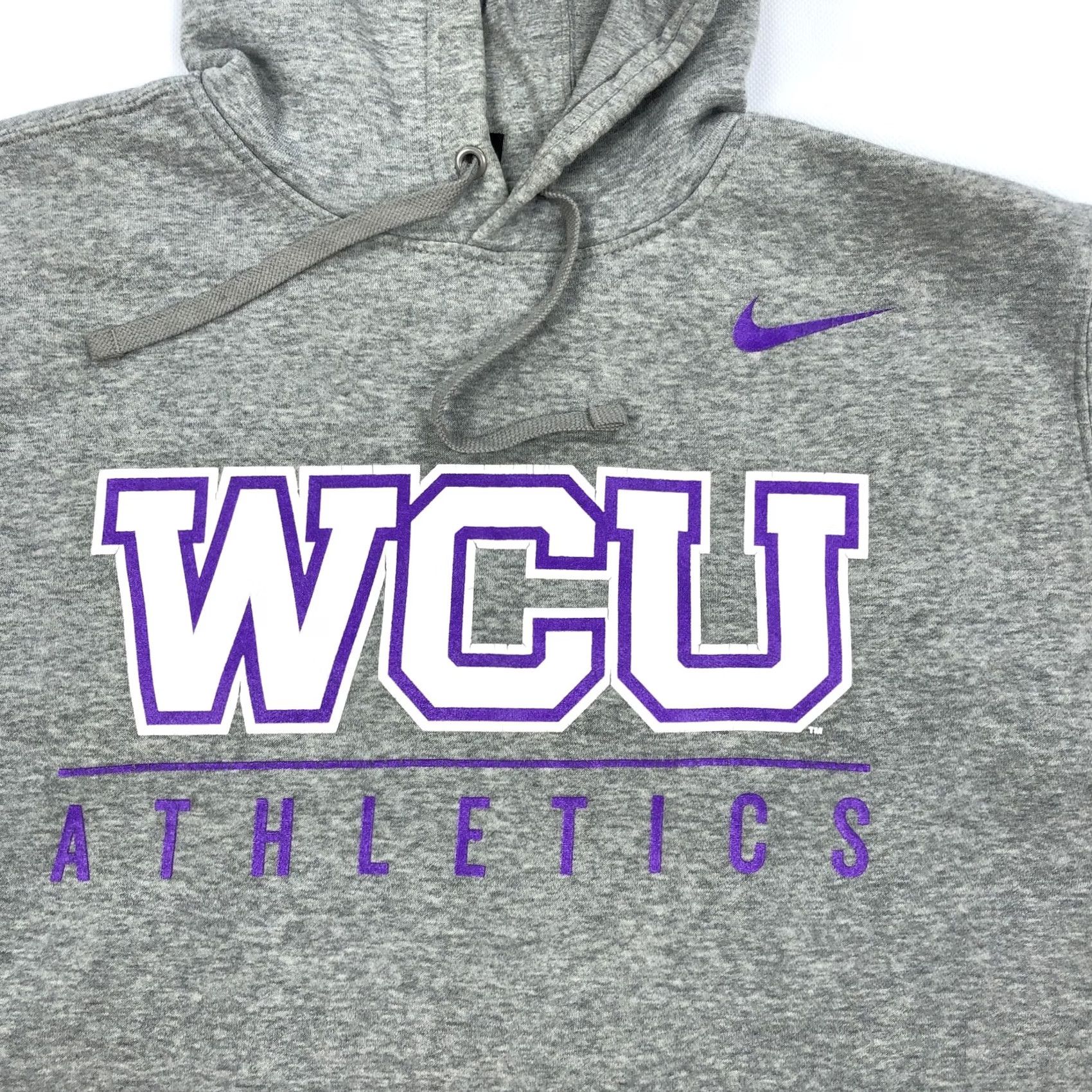Nike Nike WCU Athletics Hoodie Men XL Gray Purple Pullover Hooded Sweatshirt Size US XL / EU 56 / 4 - 2 Thumbnail
