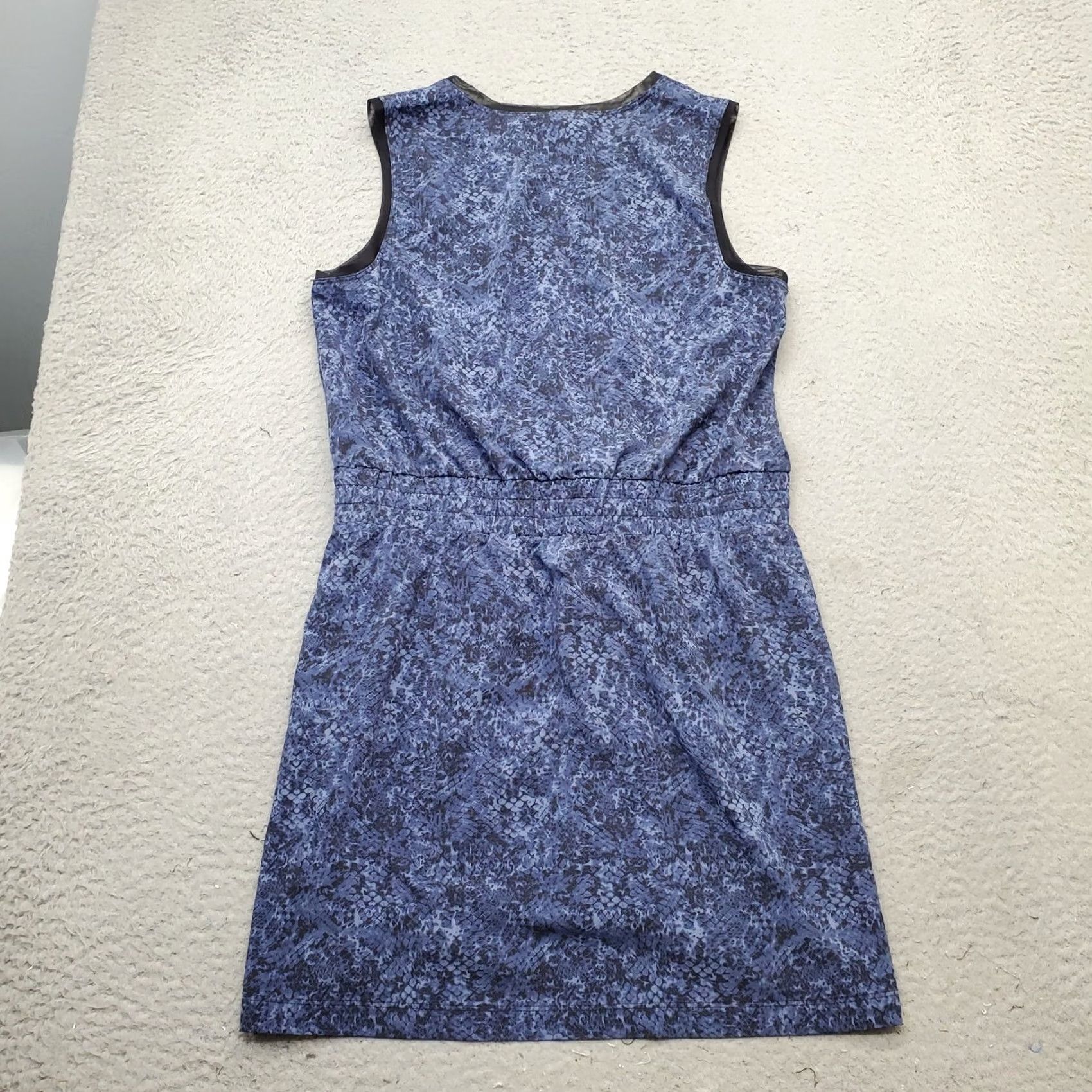 Vintage Ideology Shirt? Tank Dress Womens M Multi Snake Print Stretch Pullover V-Neck Midi Dress Size M / US 6-8 / IT 42-44 - 2 Thumbnail